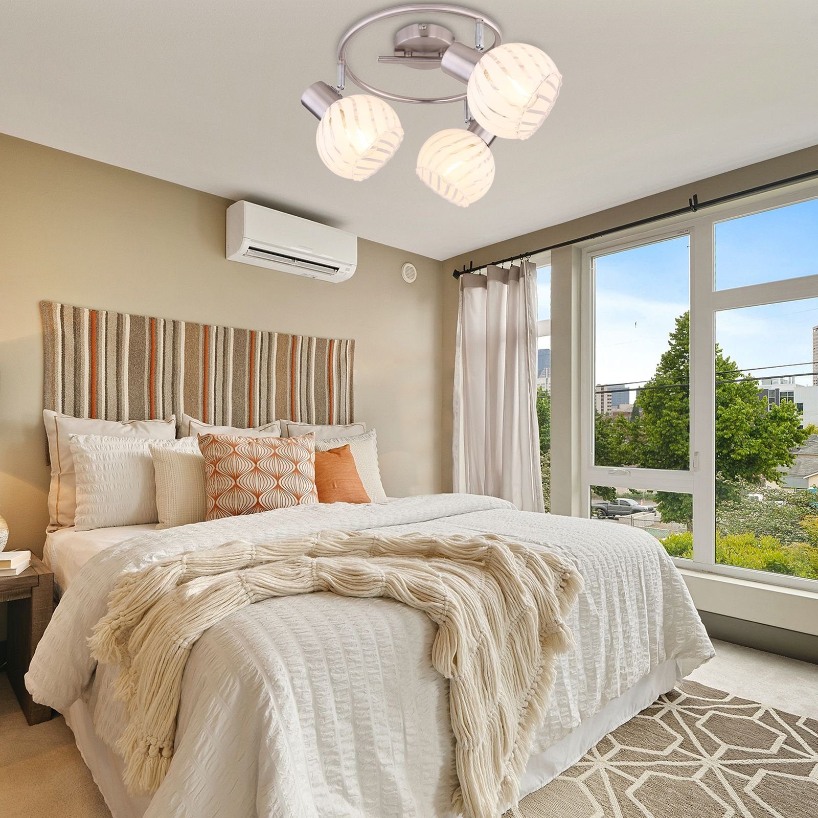 GLOBO LIGHTING Deckenleuchte Deckenleuchte Wohnzimmer Deckenlampe Schlafzim günstig online kaufen