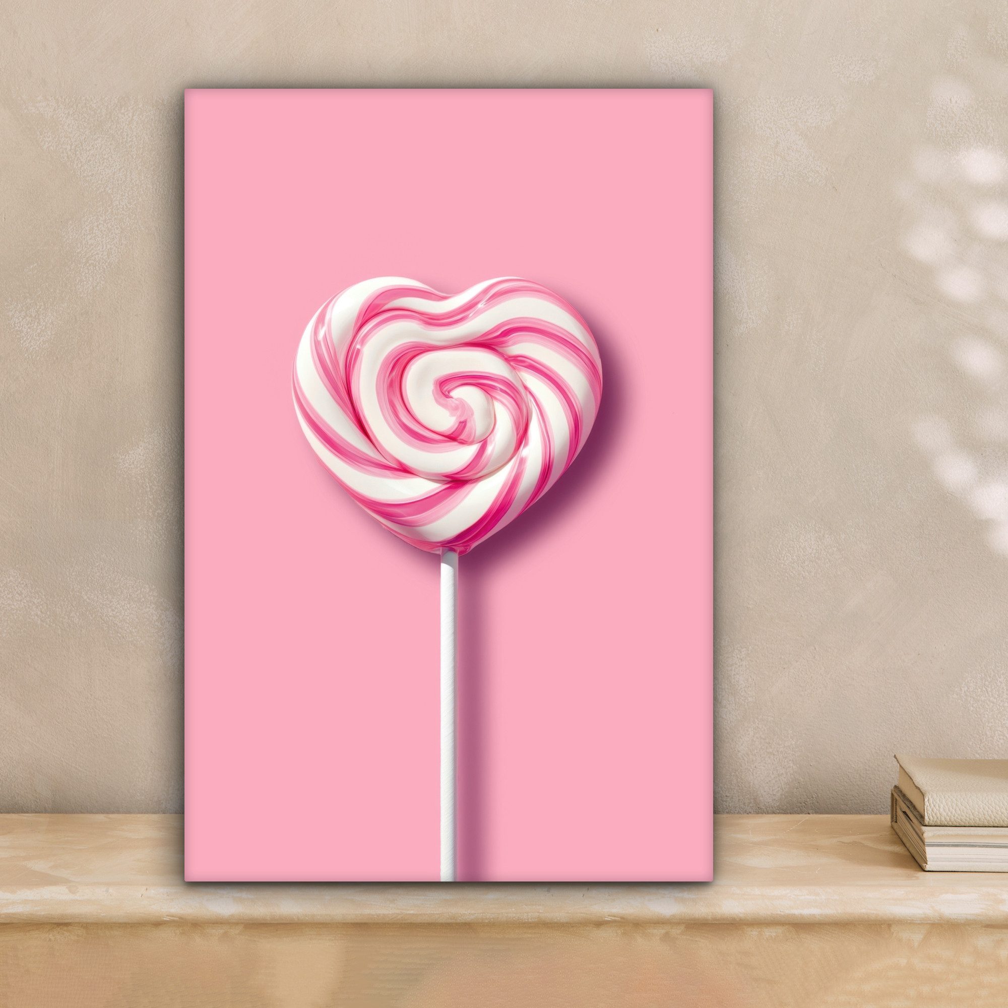 OneMillionCanvasses® Leinwandbild Süßigkeit - Lutscher - günstig online kaufen