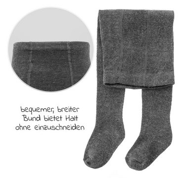 LaLoona Strumpfhose Dunkelgrau (2er-Pack) 2er Pack Baby und Kinder Strumpfhose 2x Babystrumpfhosen Gr. 98/104