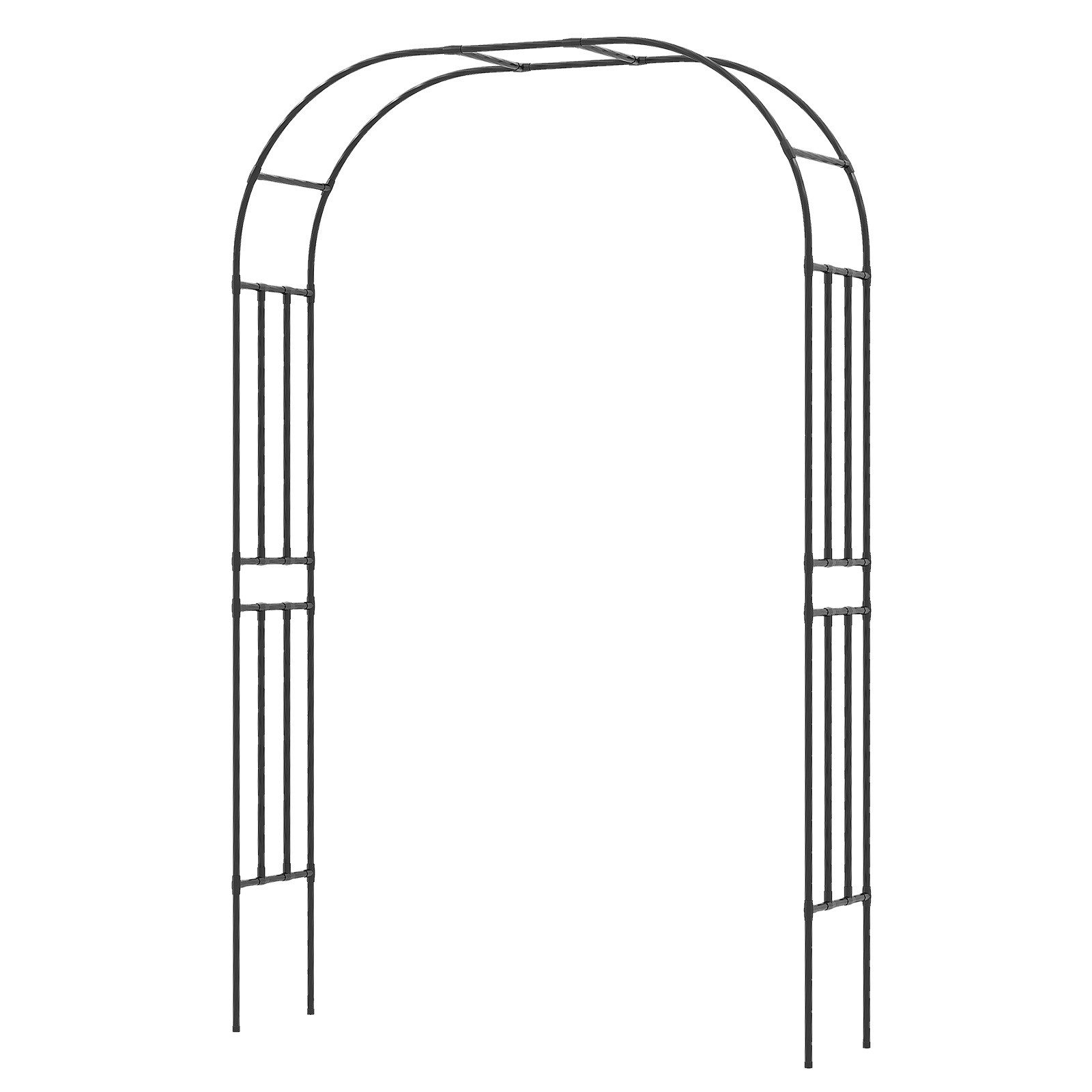 COSTWAY Rosenbogen, Rankhilfe, für Kletterpflanzen, 240x153x40cm