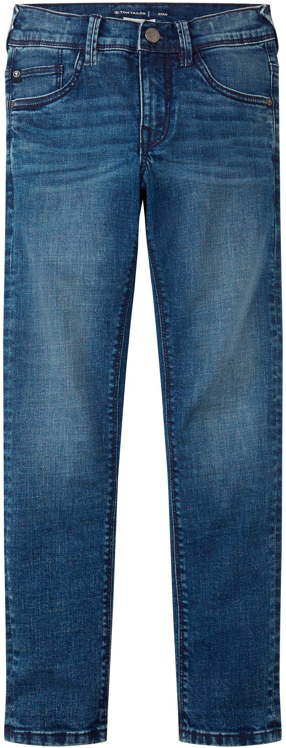 Knopf- TOM und TAILOR Skinny-fit-Jeans mit Skinny-fit-Jeans Reißverschluss, TOM Ryan von TAILOR