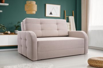 MOEBLO Kindersofa PORTO 120, Schlafsessel Sofa Sessel Jugendsofa Schlafsofa 2-Sitzer Gästebett, mit Schlaffunktion und Bettkasten