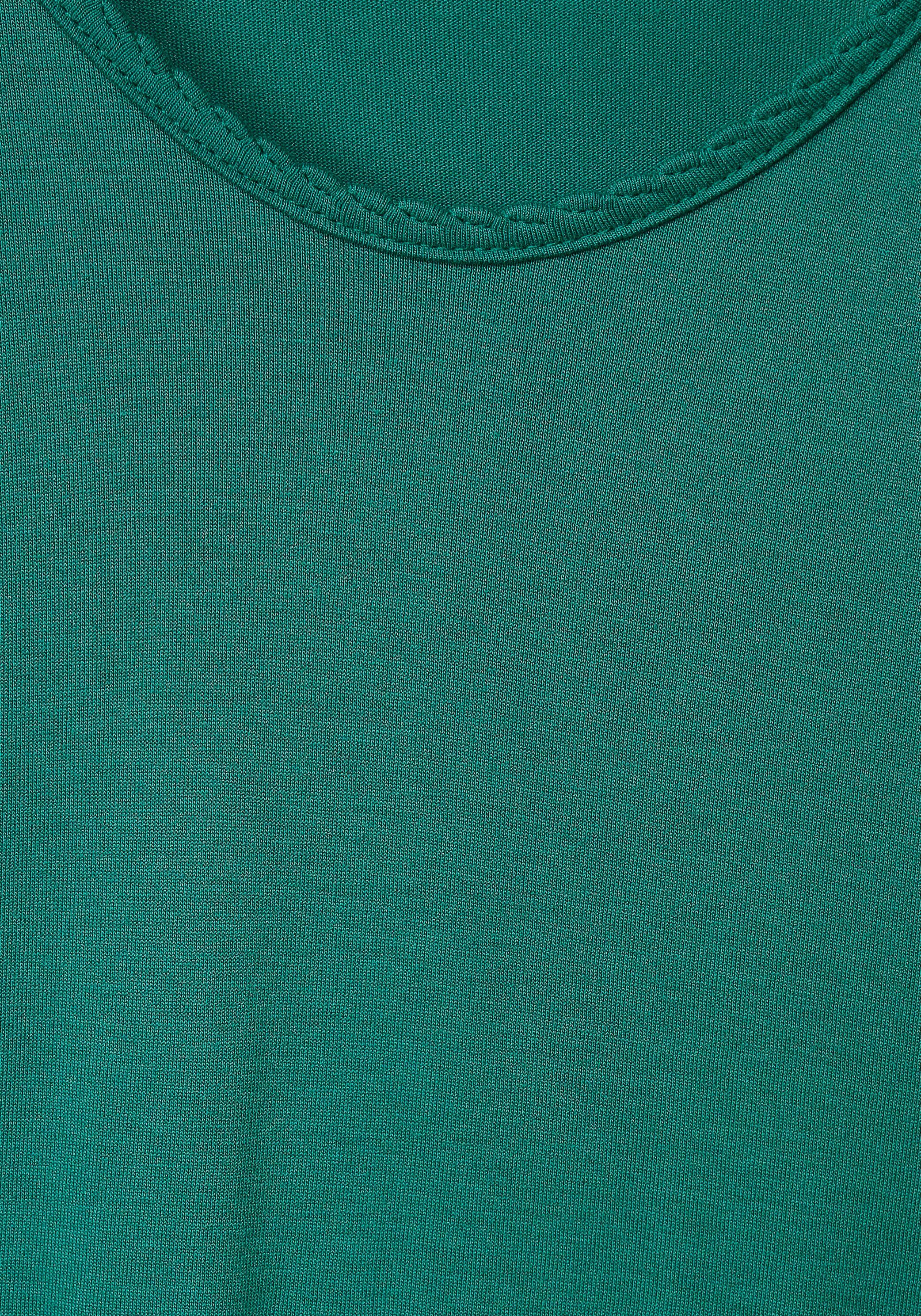 STREET T-Shirt seitlichen Schlitzen ONE mit green