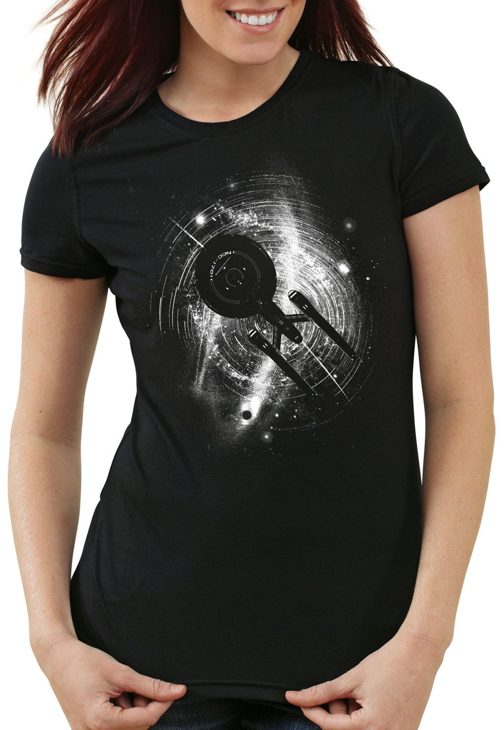 style3 T-Shirt Enterprise in Space ncc-1701 star trekkie trek raumschiff