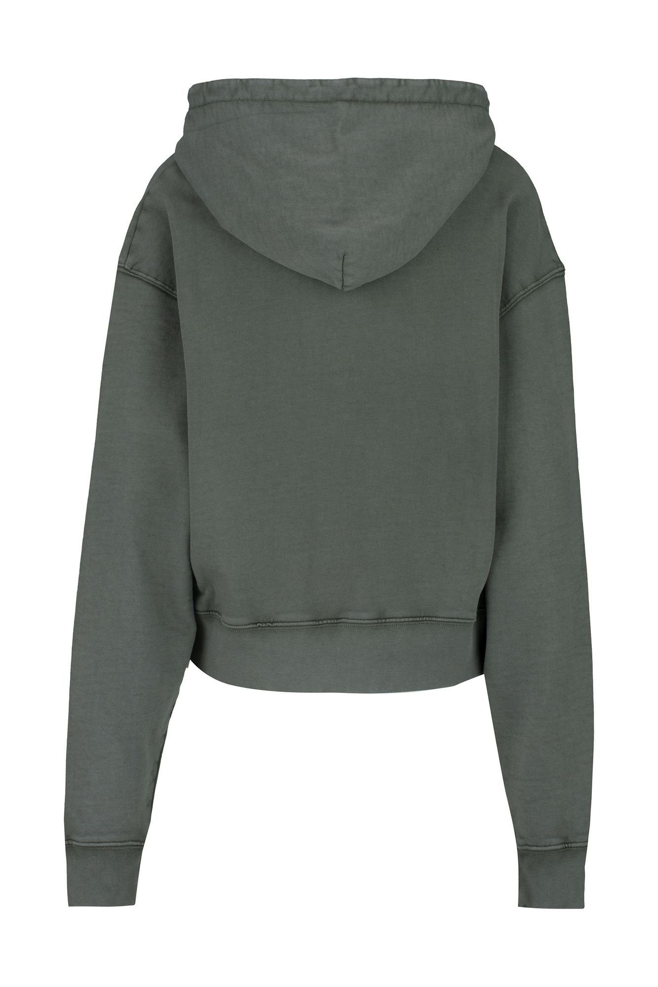 Damen Pullover Replay Sweatshirt Garment Dyed Organic Cotton Fleece