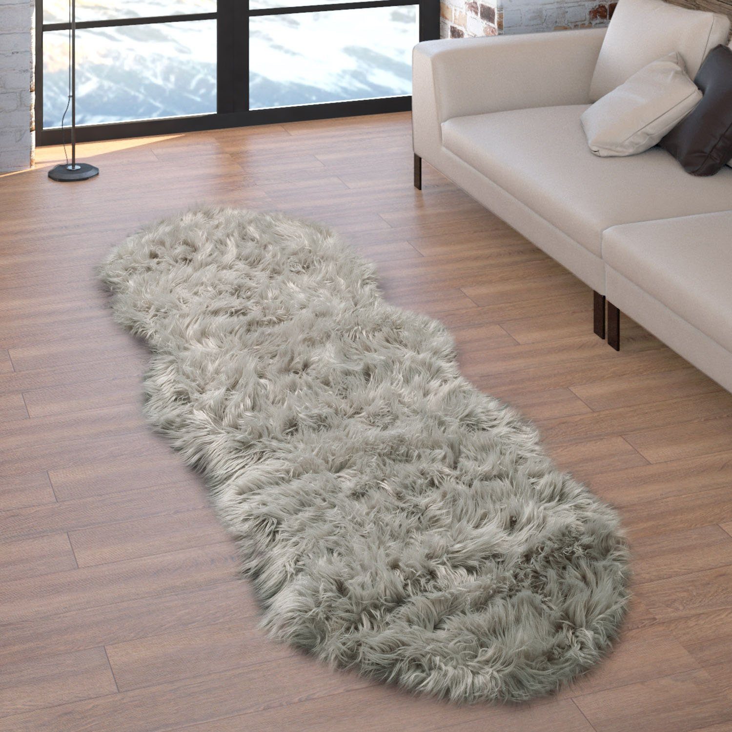 Paco Home Fellteppich Playa 960, fellförmig, günstig online kaufen
