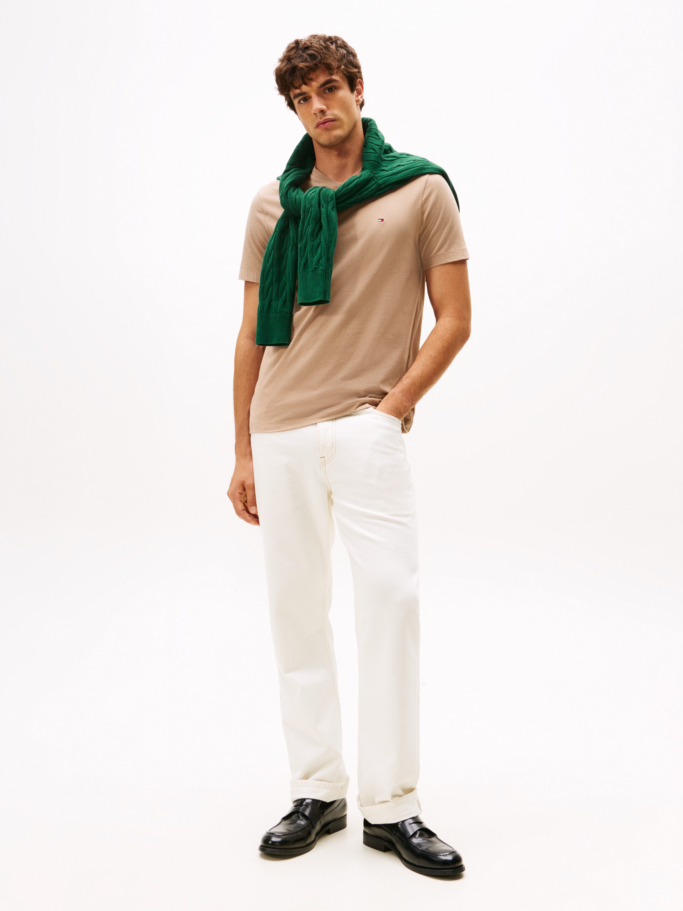 Tommy Hilfiger V-Shirt ESSENTIAL V-NECK unifarben, casual, regular fit, Baumwolle