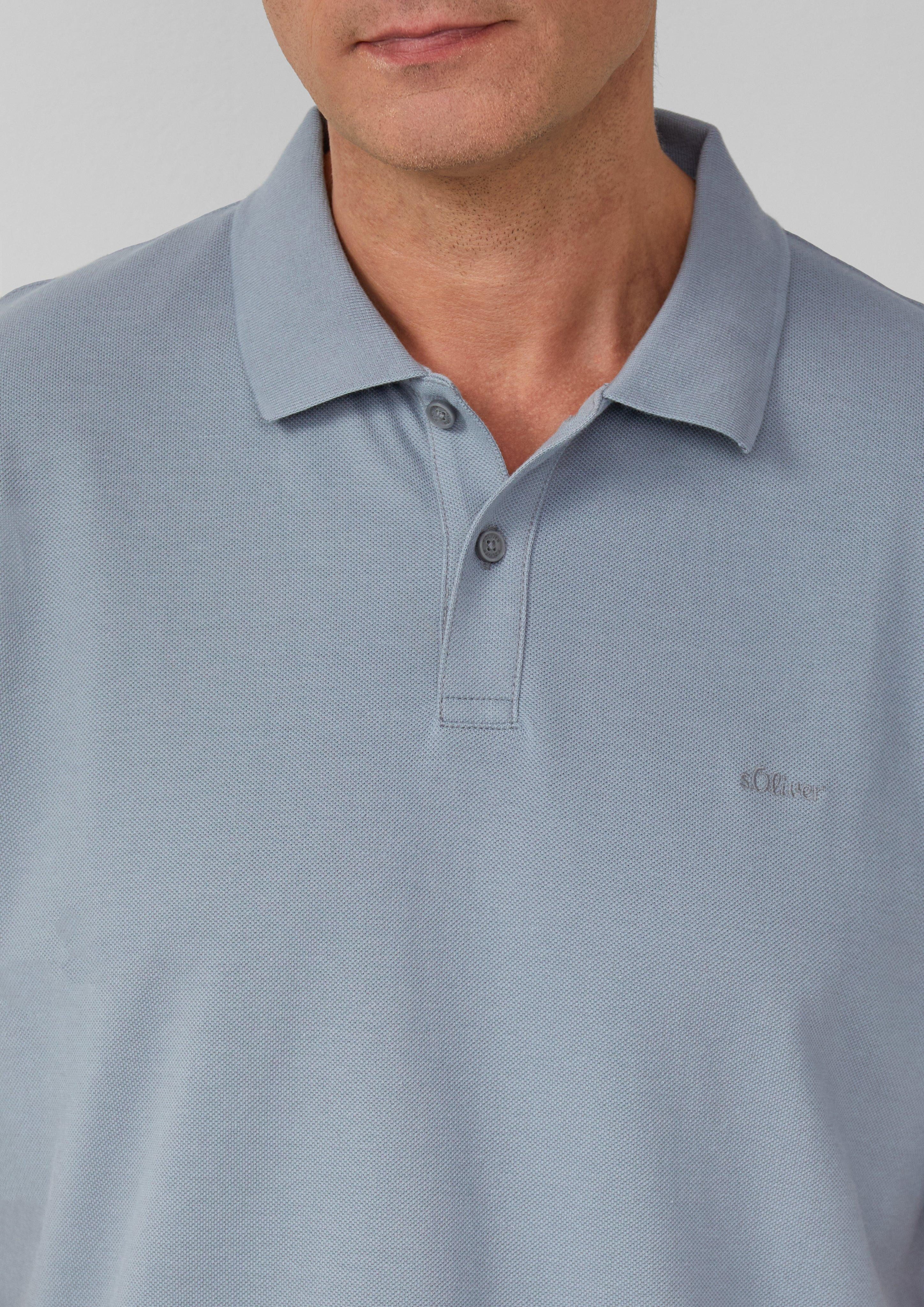 s.Oliver Kurzarmshirt Poloshirt aus Baumwollpiqué günstig online kaufen
