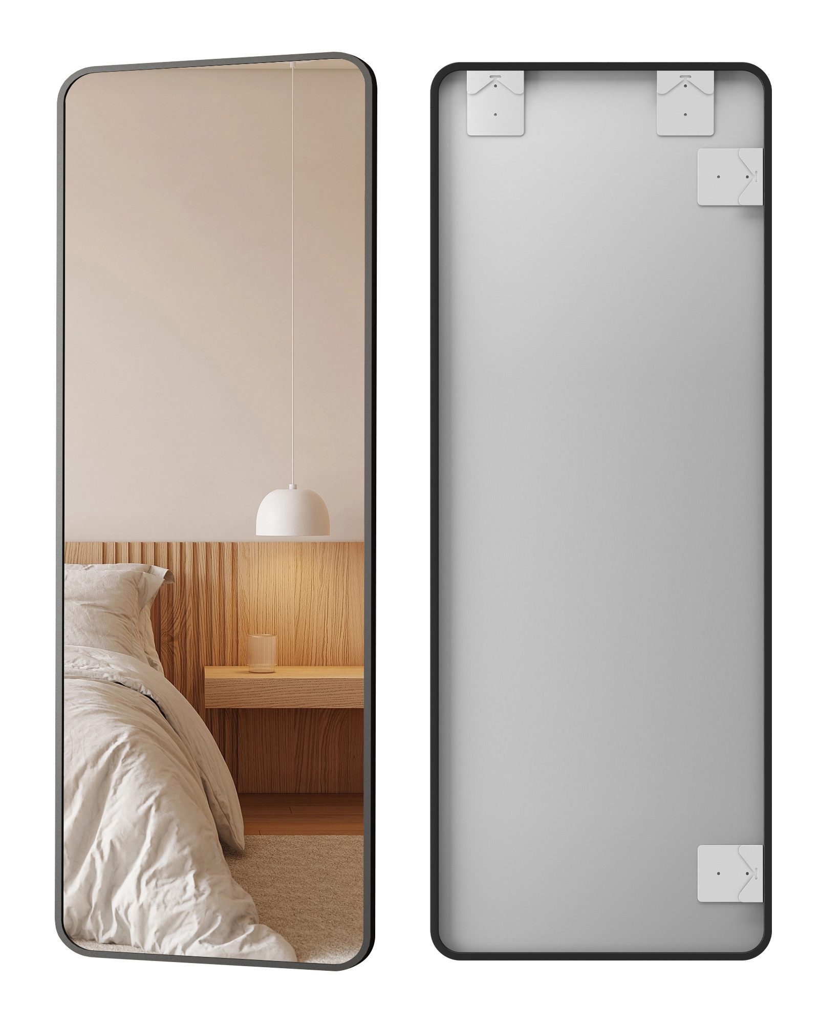 Hopibath Spiegel Flur Wand Ganzkörperspiegel Schwarz günstig online kaufen