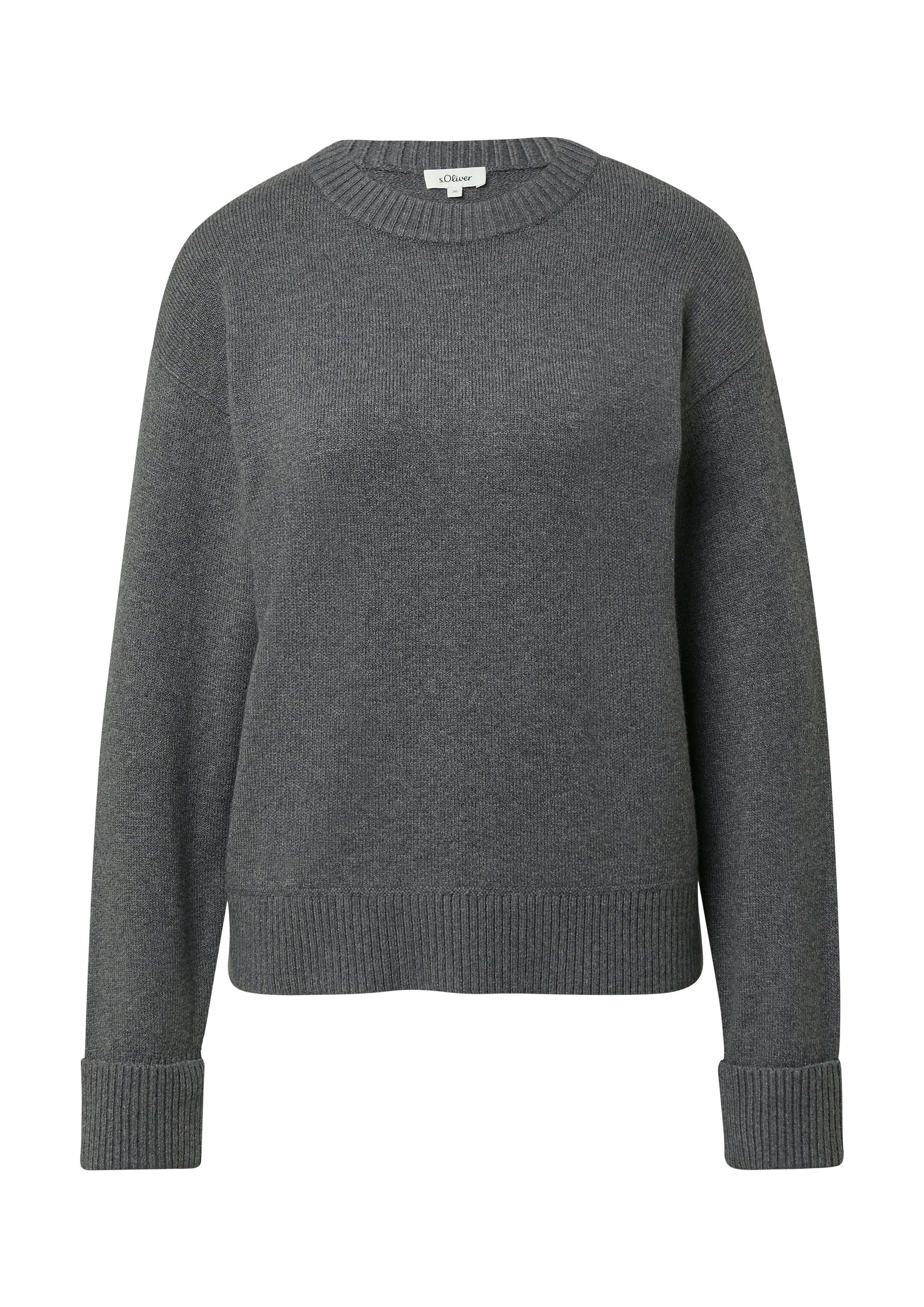 s.Oliver Strickpullover mit Rundhals