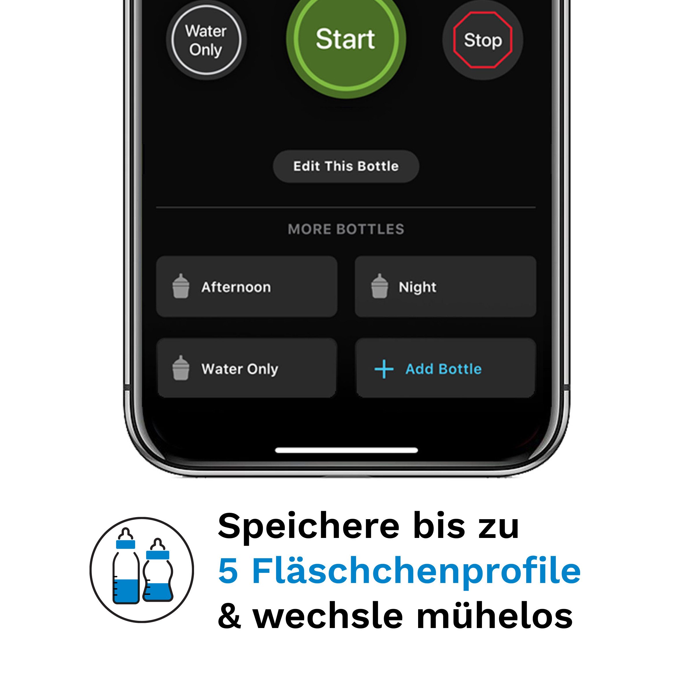 Baby Brezza Babyflaschenwärmer Formula Pro Advanced WiFi Flaschenzubereiter, via App steuerbar – Bild 3 von 5