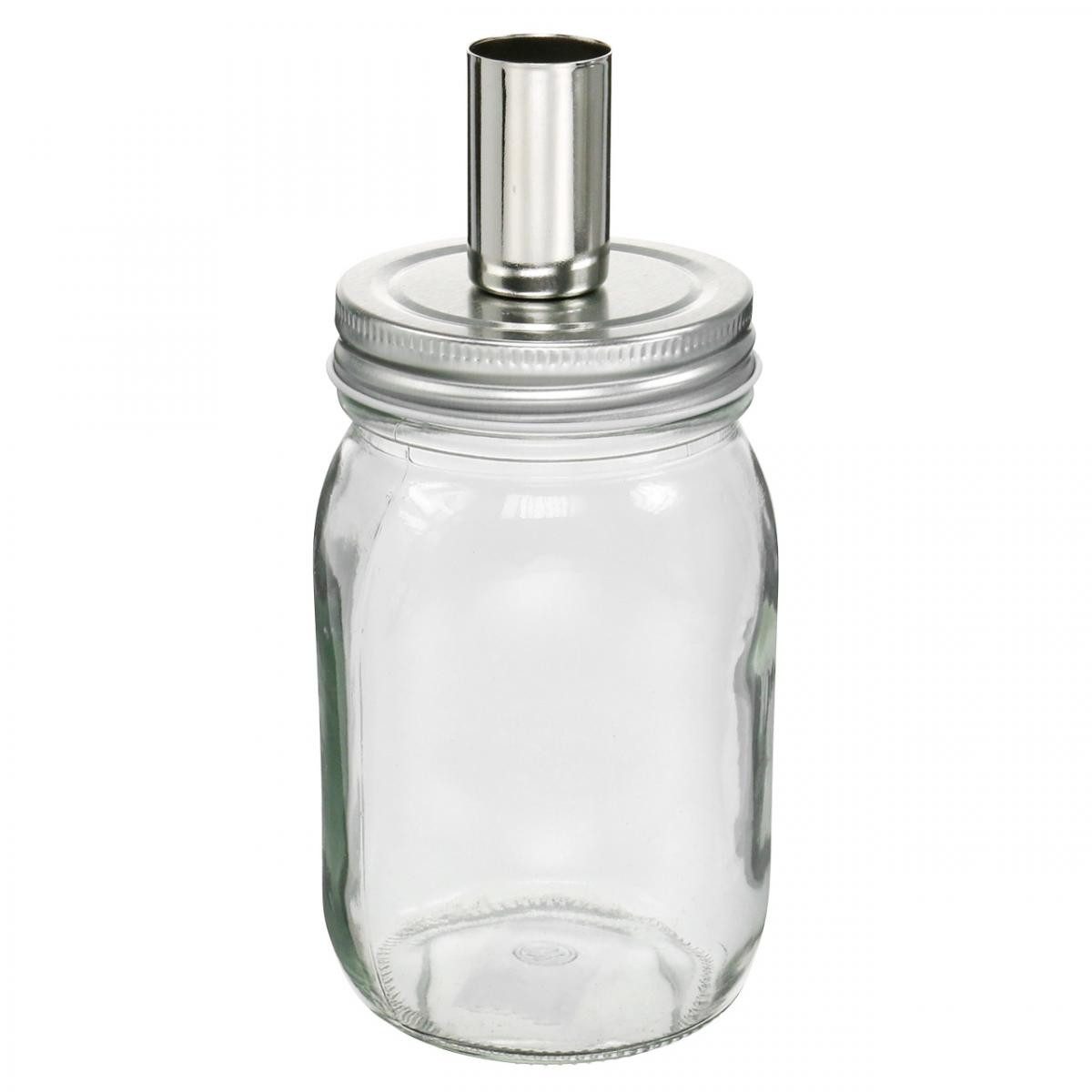 Florists Products Kerzenhalter 4er Set Deko Glas mit Kerzenhalter Ø8cm H17,5cm - Transparente, 4 Stü