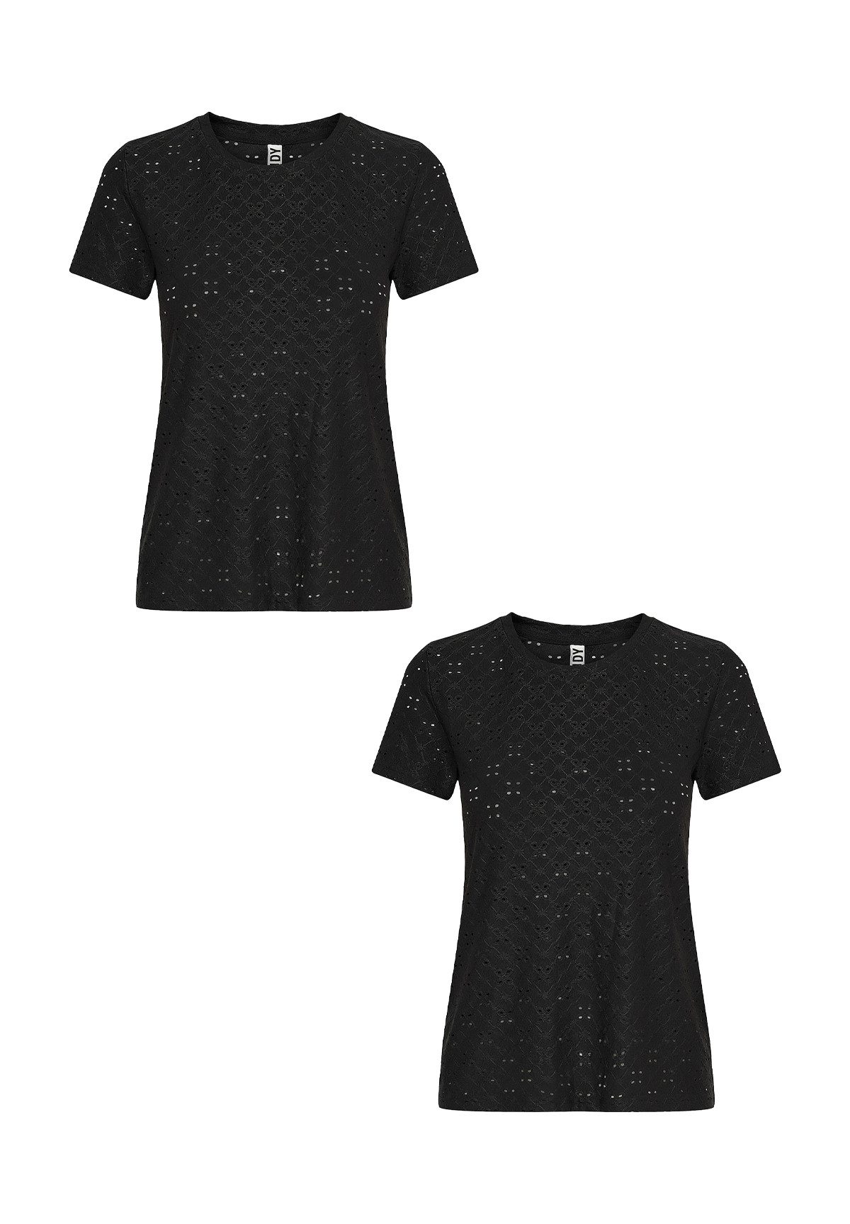 T-Shirt 2er-Set Kurzarm Rundhals