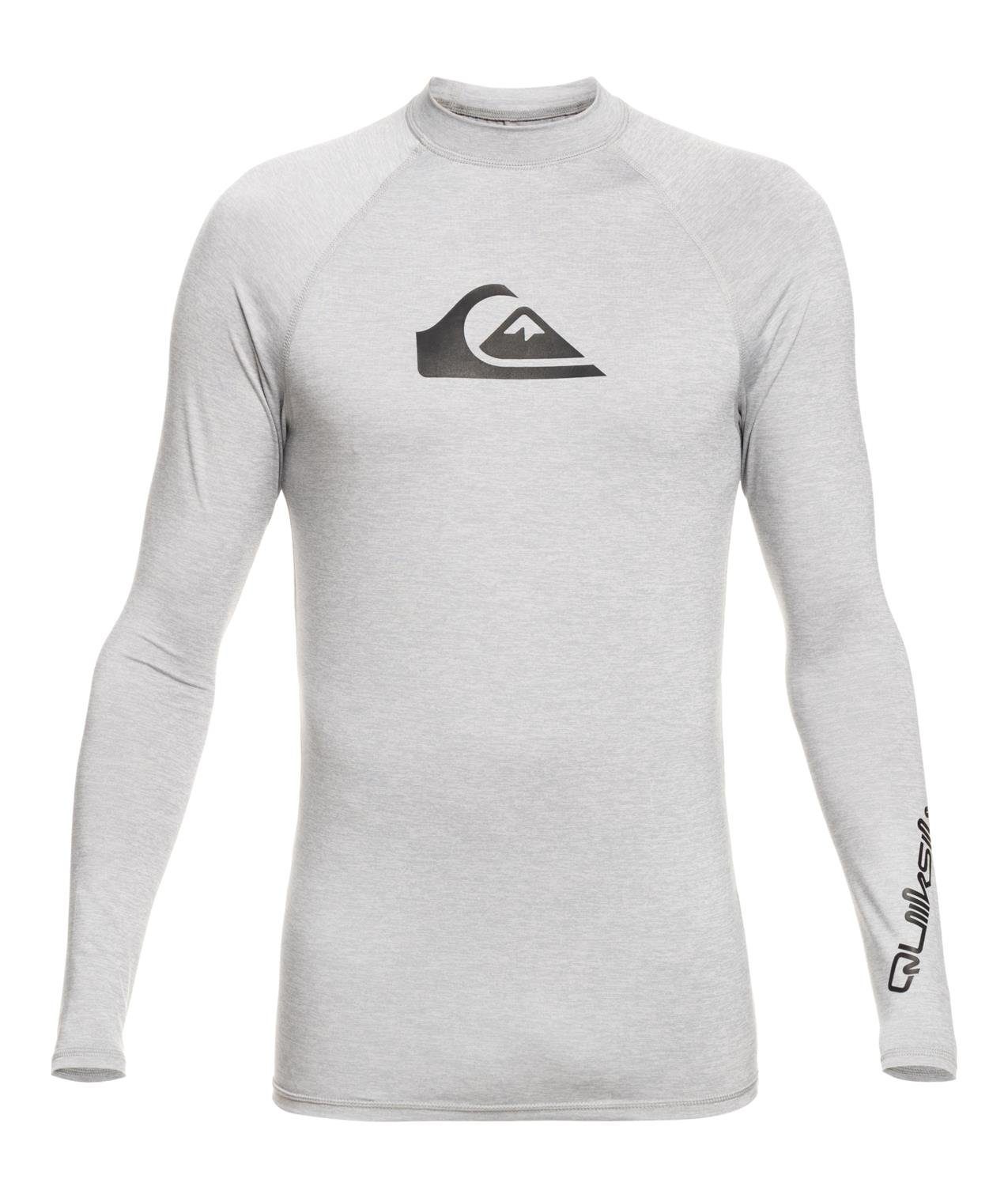 Quiksilver Rash Guard Guard M SFSH Sleet KVJ0 Heather Quiksilver AllTime Rash Herren