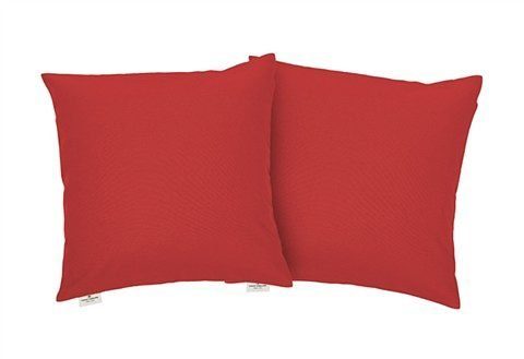 TOM TAILOR HOME Kissenhüllen ohne rot Dove, unifarben, Füllung, 2er Pack Dekokissen