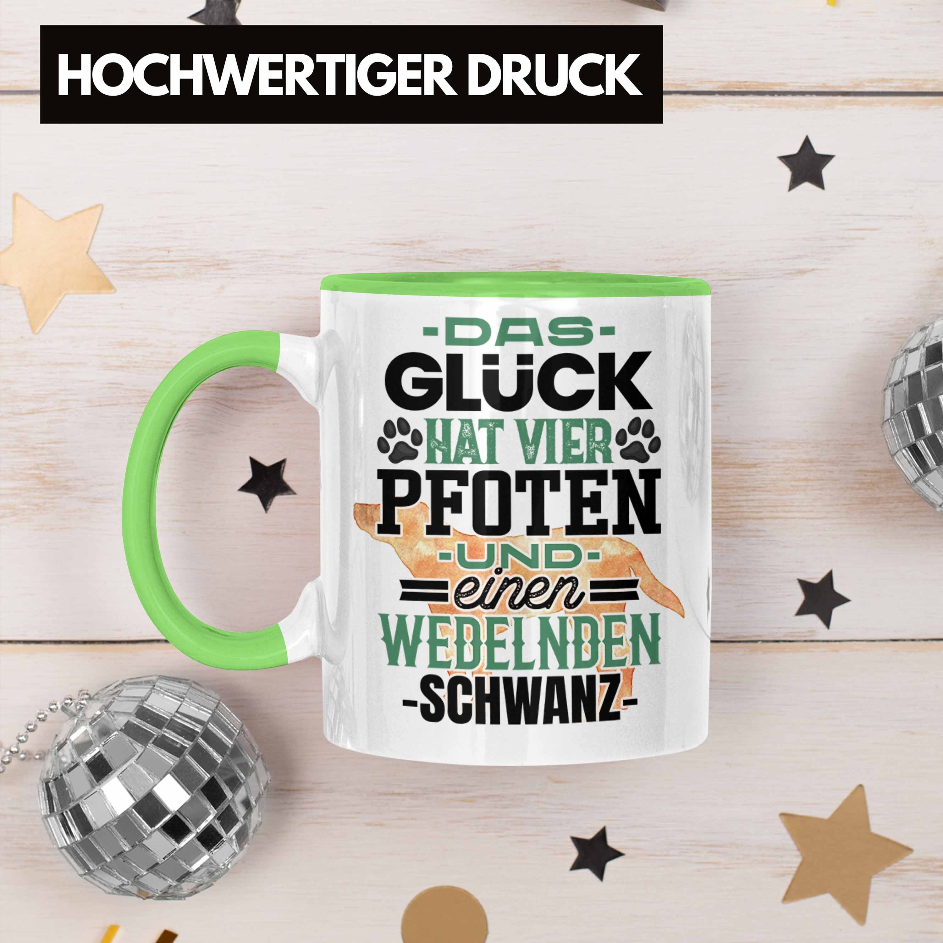 Grün Pfoten Kaffee-Becher Hundebesitzer Hat und Glück 4 Tasse Trendation Geschenk Tasse Wede