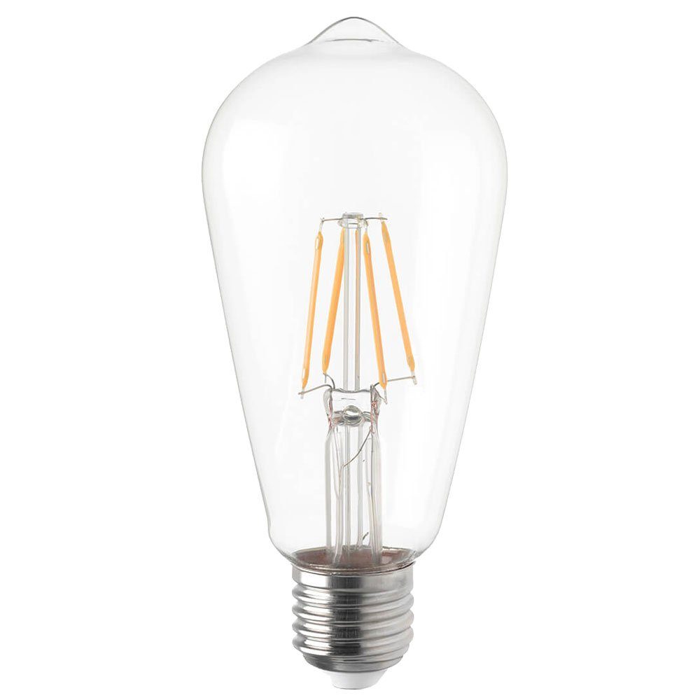 etc-shop LED Pendelleuchte, Leuchtmittel Zimmer inklusive, Wohn Glas Beleuchtung Decken Retro Warmweiß, Hänge Lampe
