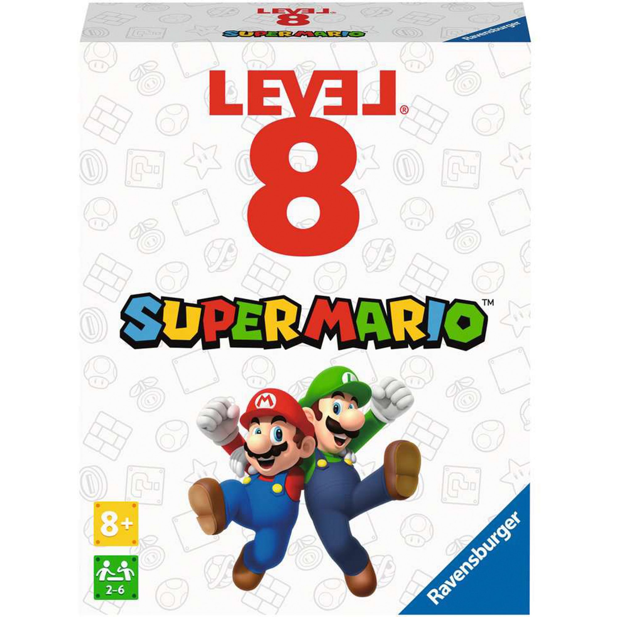 Ravensburger Spiel Ravensburger Super Mario Level 8, Kartenspiel, Familienspiel