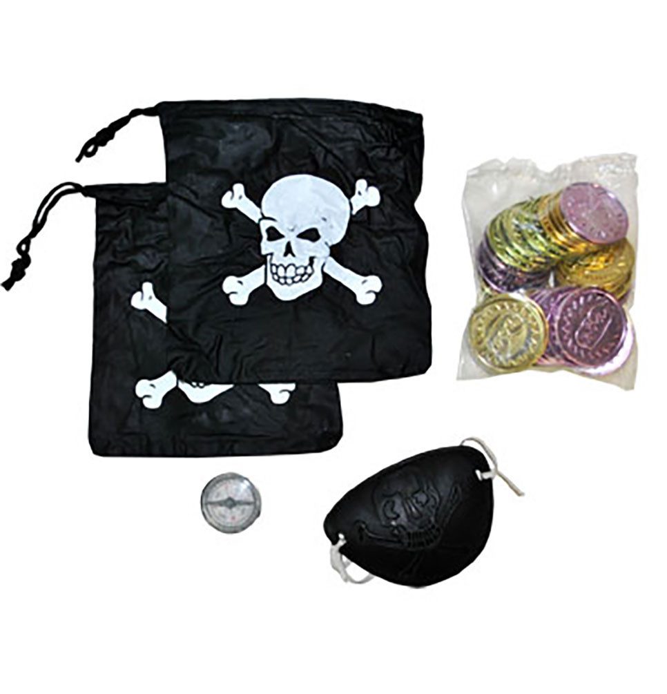 Piraten-Kostüm Piratenset Pirat 15 Tlg.