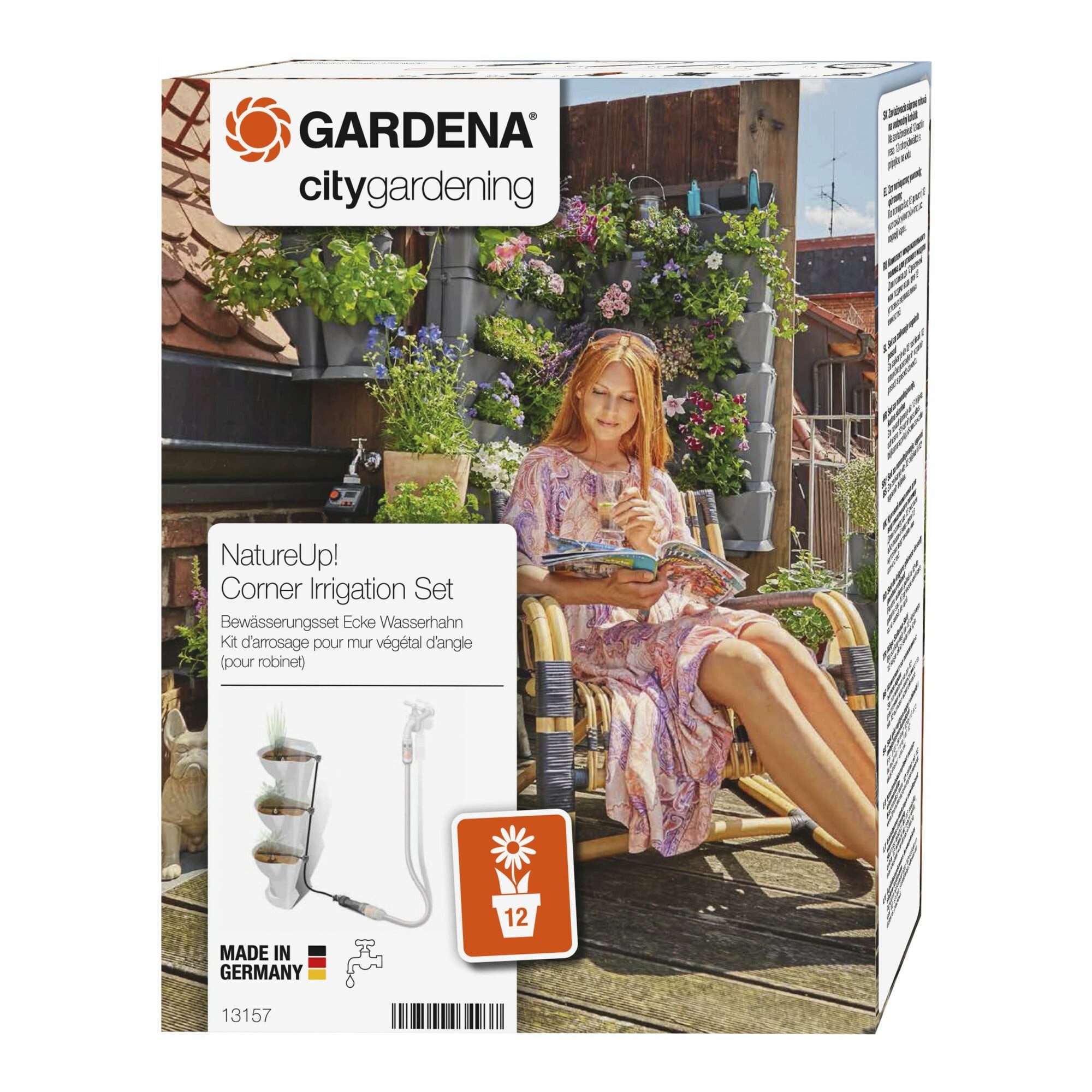 GARDENA Bewässerungssystem GARDENA NatureUp! Bewässerungsset Ecke Wasserhahn