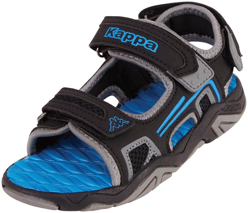 Kappa Sandale mit Klettverschluss schwarz-blau