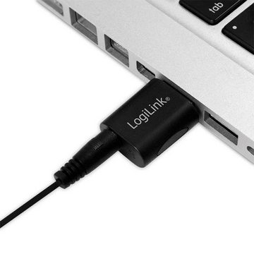 LogiLink UA0299 Audio-Adapter, USB 2.0-Adapter, USB-A/M zu 3,5 mm 4-Pin/F, Soundkarte