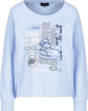 Monari Kapuzensweatshirt Sweatshirt mit Turnschuh Print