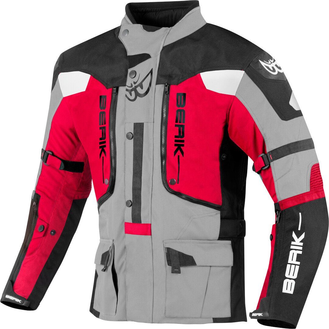 Berik Motorradjacke Dakota wasserdichte 3in1 Motorrad Textiljacke Verbindungsreißverschluss,Ellenbogenprotektoren enthalten,herausn