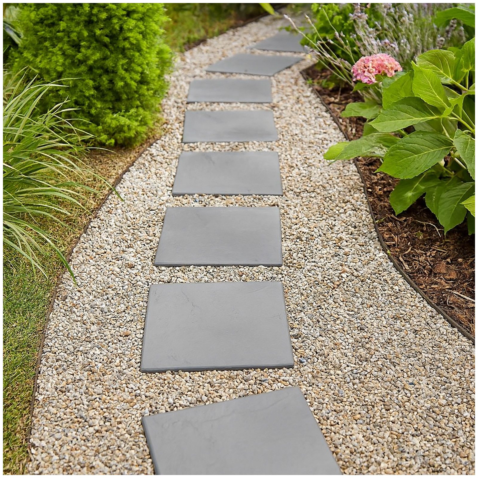 Thumbnail - HTI-Living Trittsteine Gehwegplatte Steinoptik 4-teilig Nessa, 30x30 cm, Set, 4-St., 4 Platten, Trittstein Gartenweg
