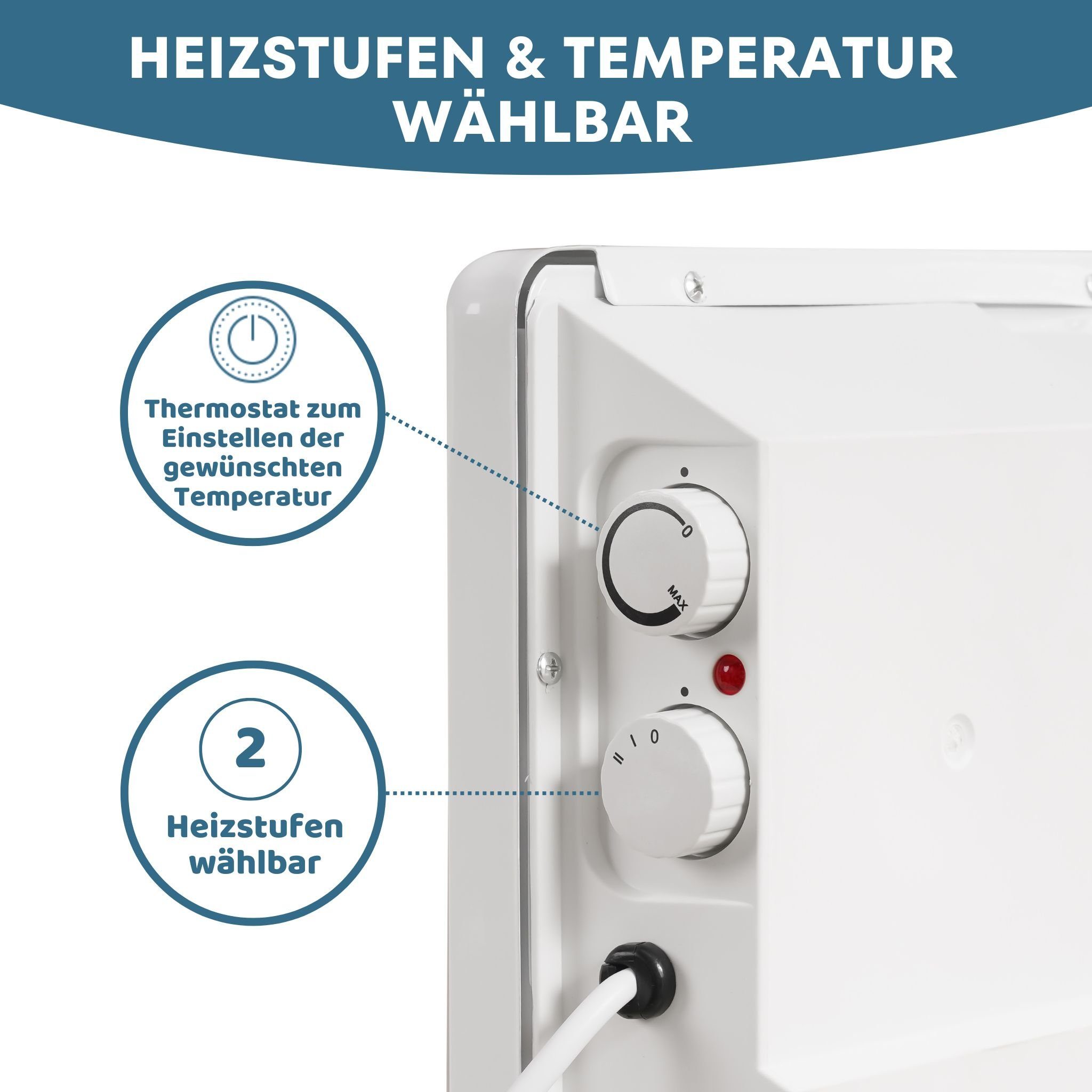 Konvektor 2000 Thermostat, Heizgerät Konvektor Schnelle Heizung Leise Stahlmann W, Erwärmung, und Heizung STAHLMANN ZK2000,