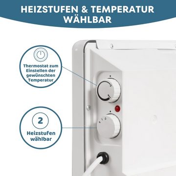 Stahlmann Heizgerät STAHLMANN Konvektor Heizung ZK2000, 2000 W, Schnelle Erwärmung, Thermostat, Leise und Konvektor Heizung