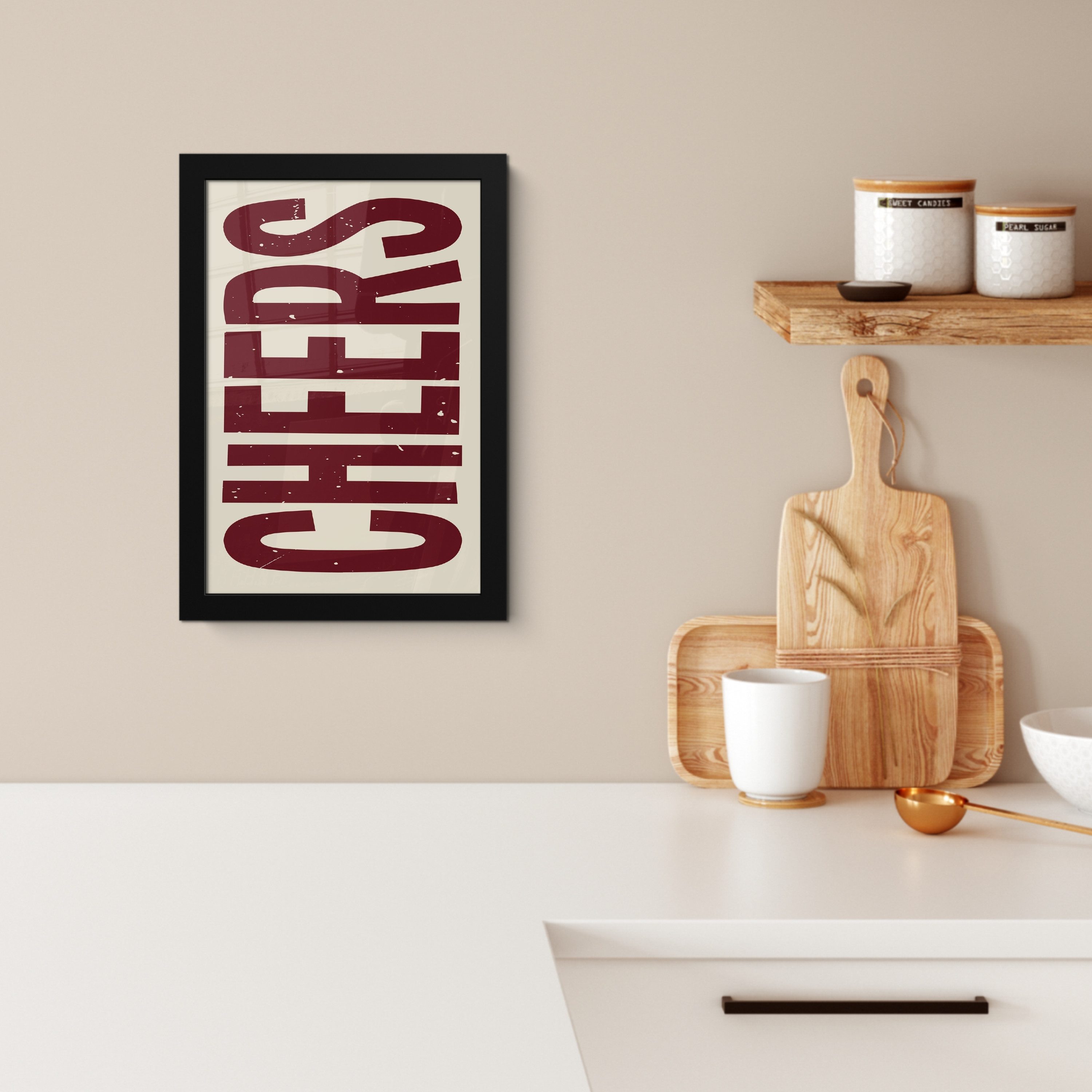 MuchoWow Poster Rot - Jubel - günstig online kaufen