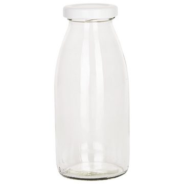 MamboCat Vorratsglas 12er Set Hansaflasche 250ml Deckel To 43 weiß, Glas