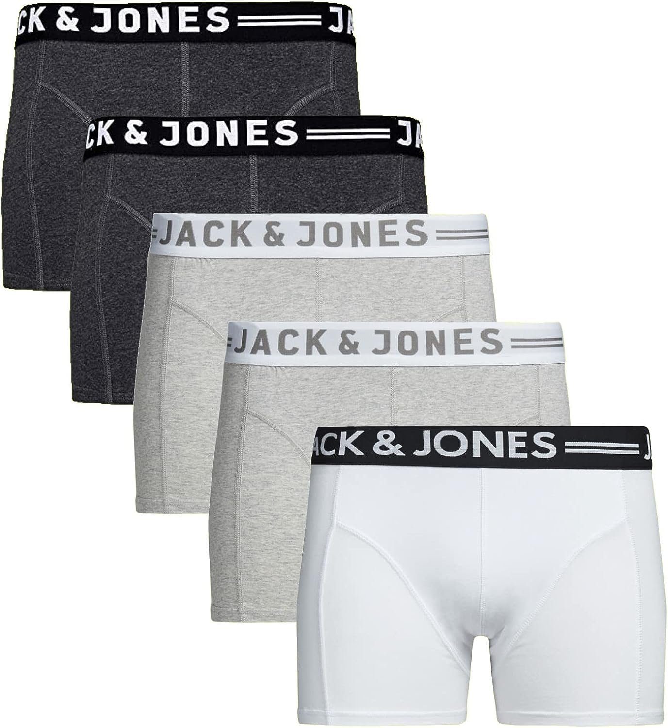 Jack & Jones Boxershorts (Spar Set, 5er-Pack) mit Logoschriftzug 5er Sense Mix 3
