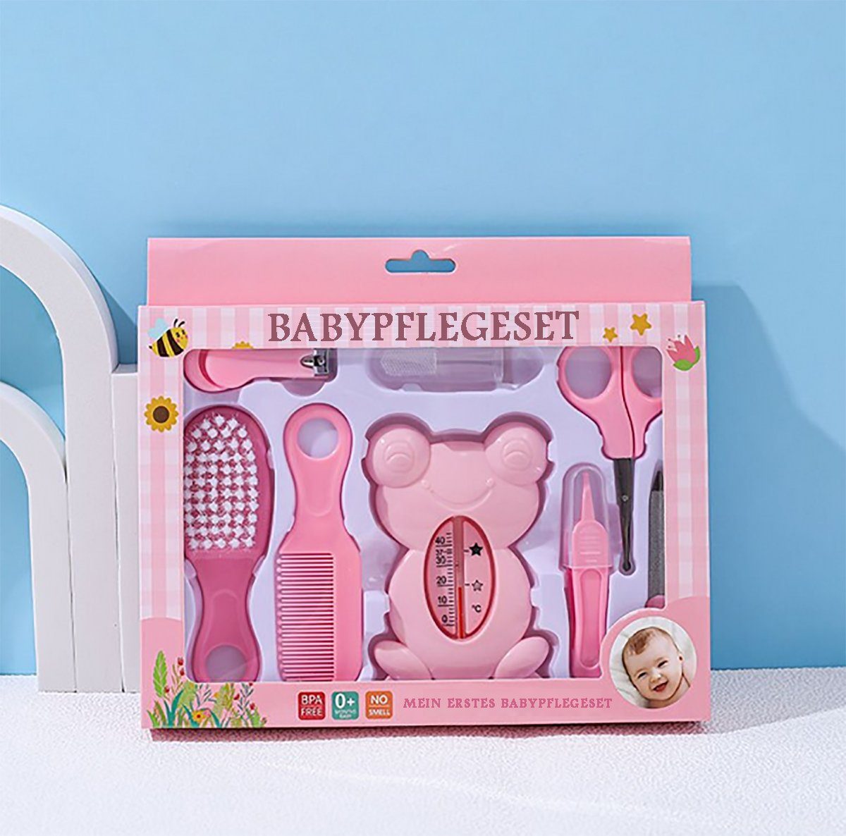 Produkte Neugeborene, Pflegeset 8-teiliges TPFBeauty tlg., Pflegeartikel Erstausstattung inkl. Babypflege-Set 8 für Baby Rosa aller -