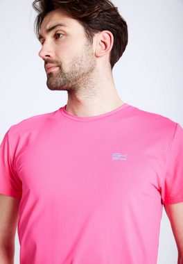 SPORTKIND Funktionsshirt Tennis T-Shirt Rundhals Herren & Jungen hibiscus pink