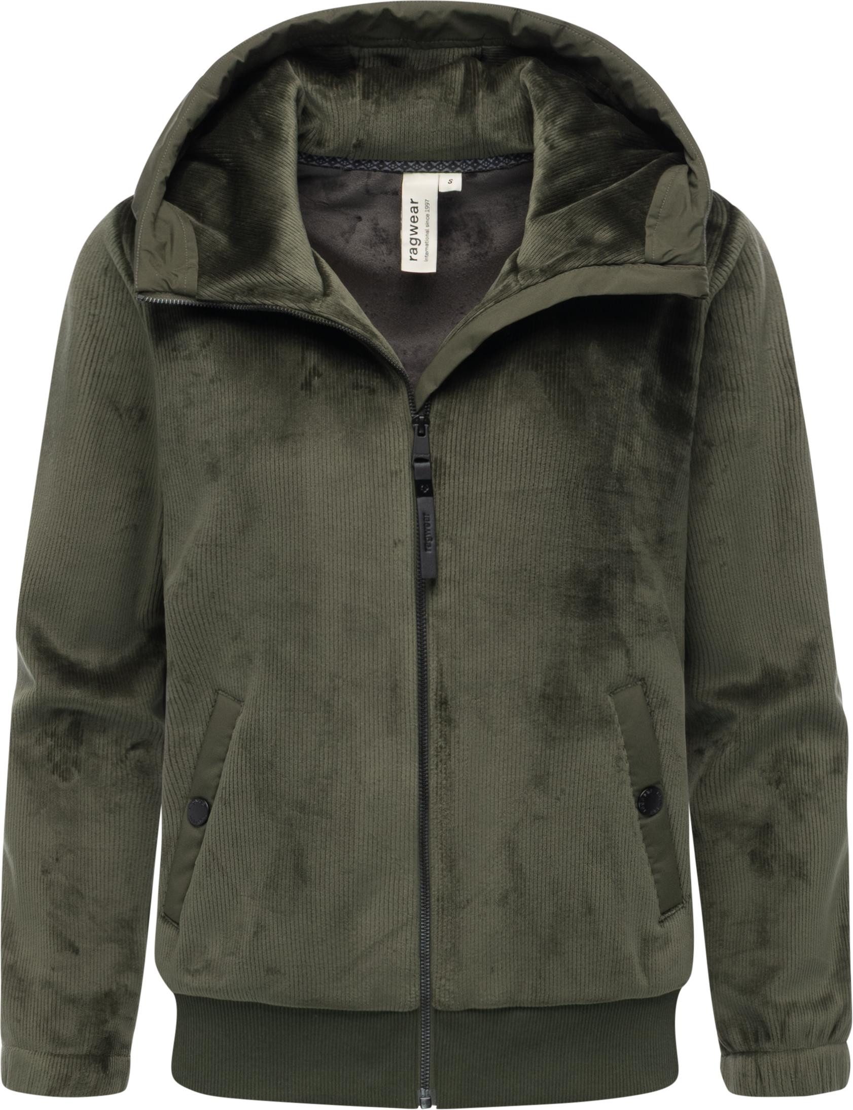 Ragwear Fleecejacke Cousy Short Bonded Übergangsjacke mit kuscheligem Teddyfell-Innenfutter