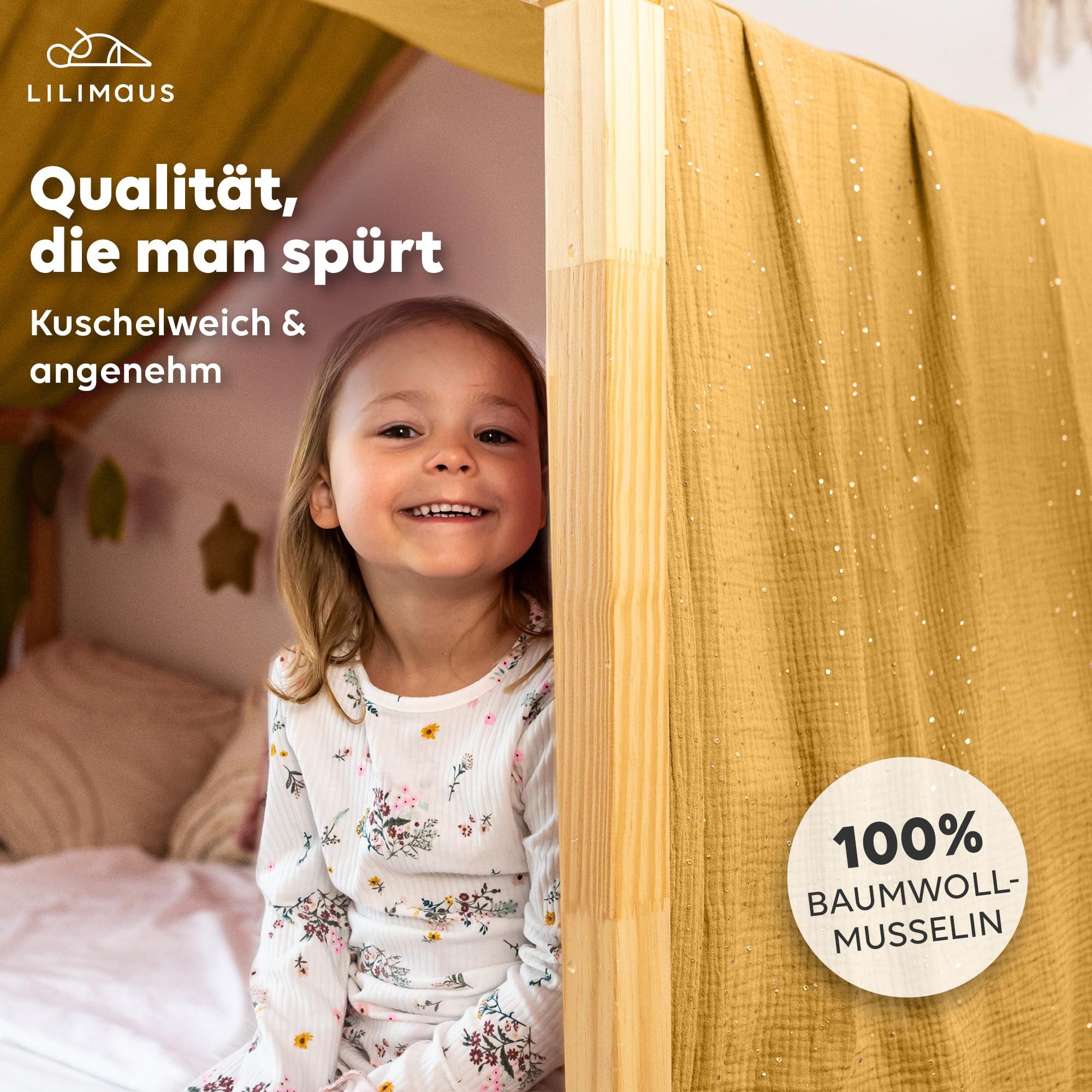 lilimaus Betthimmel Musselin Hausbett Himmel Kinderzimmer günstig online kaufen
