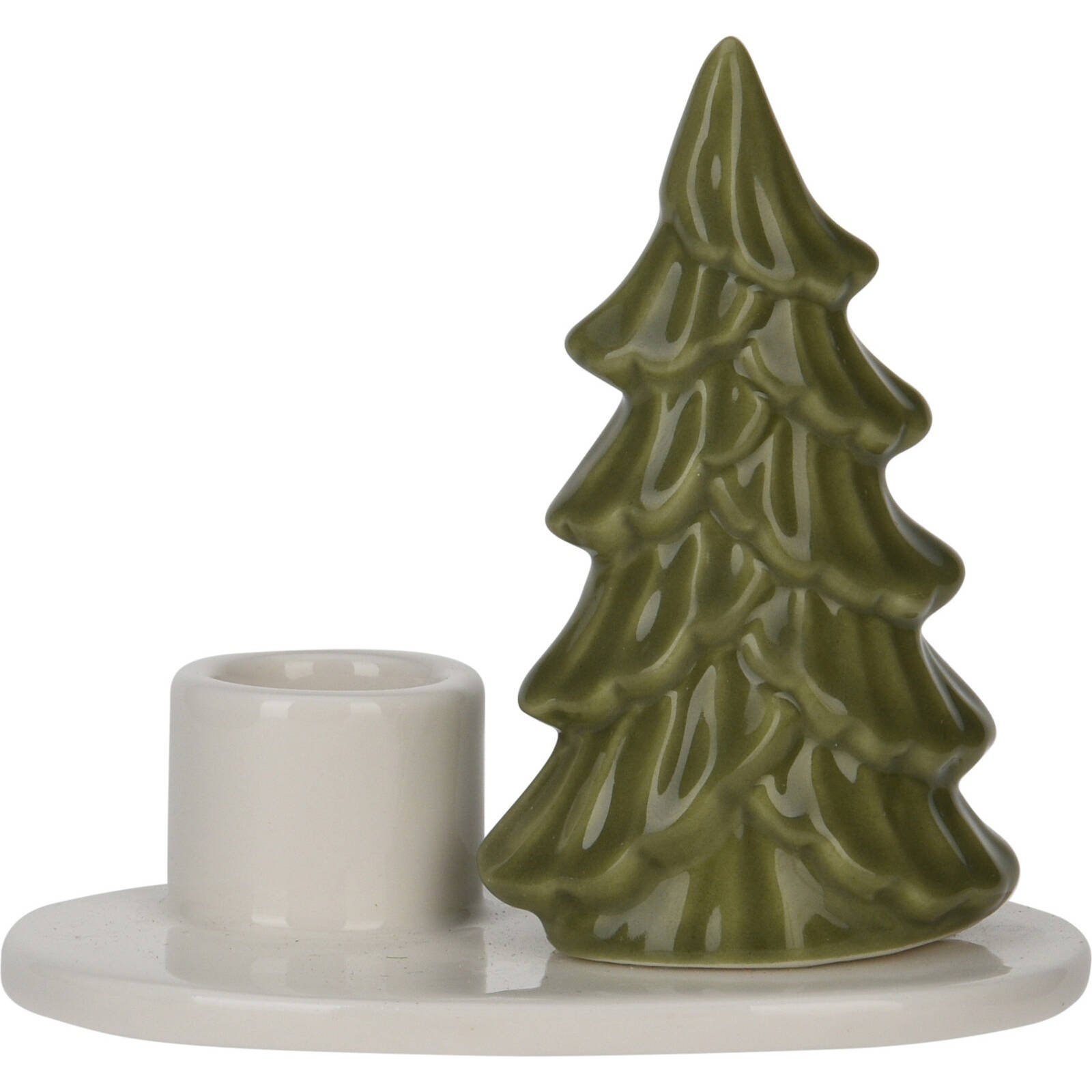 Home & styling collection Kerzenlaterne Kerzenständer für Weihnachten, mit Weihnachtsbaum, 8 cm (Kerzenhalter)