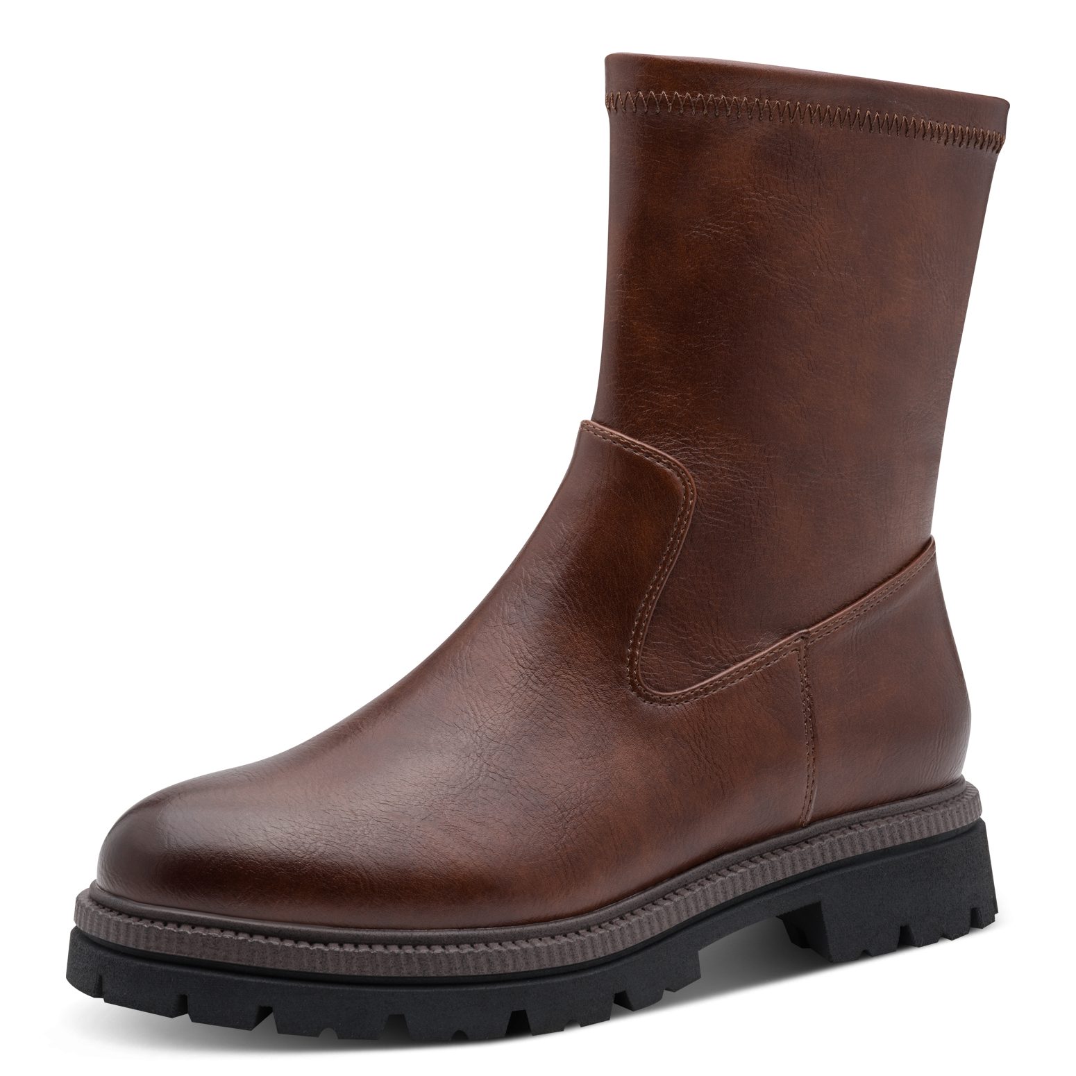 MARCO TOZZI Stiefelette Blockabsatz, Boots mit elastischem Schaft