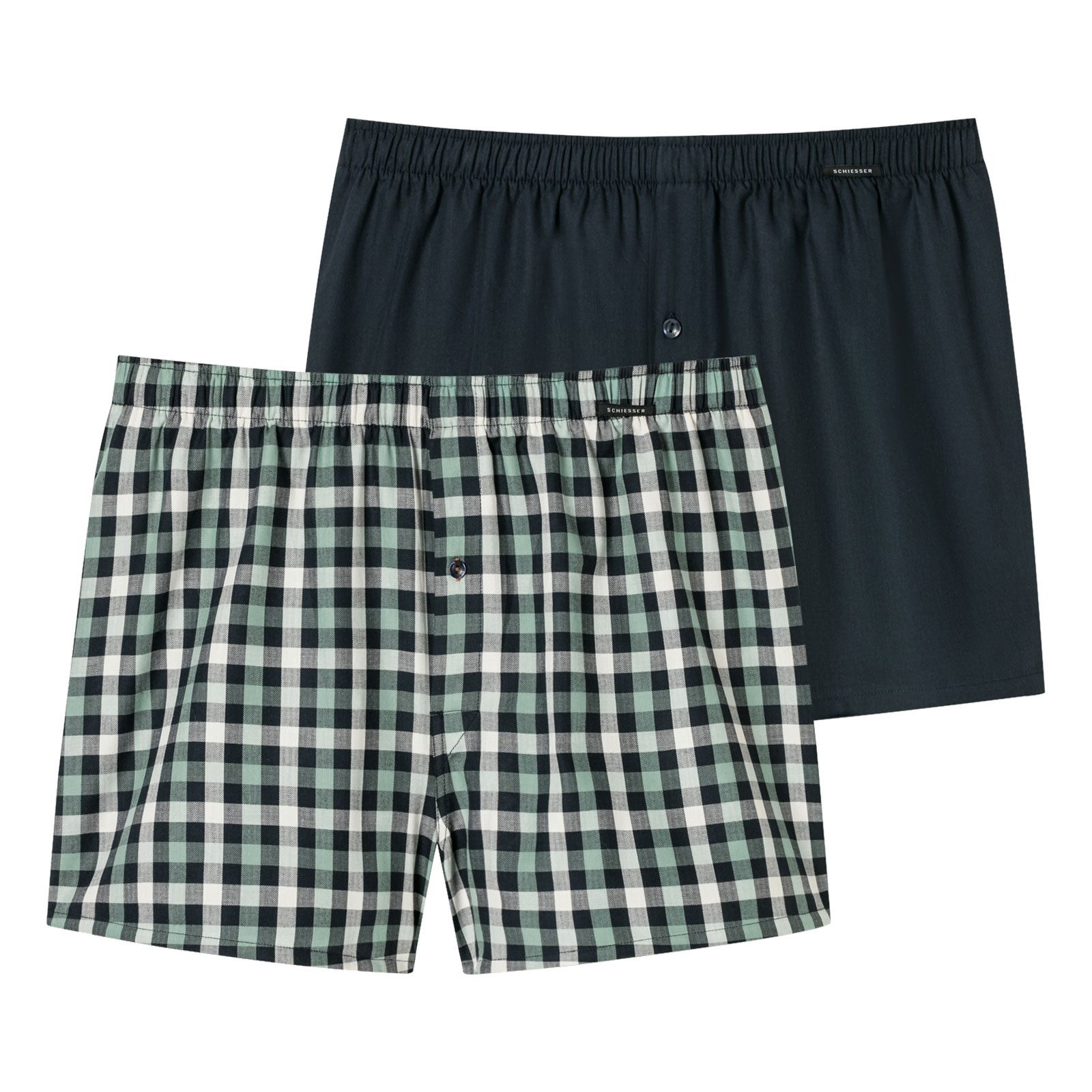 Schiesser Boxershorts 2er Pack Boxershorts (2-St., 2 Stück) aus hautfreundl günstig online kaufen