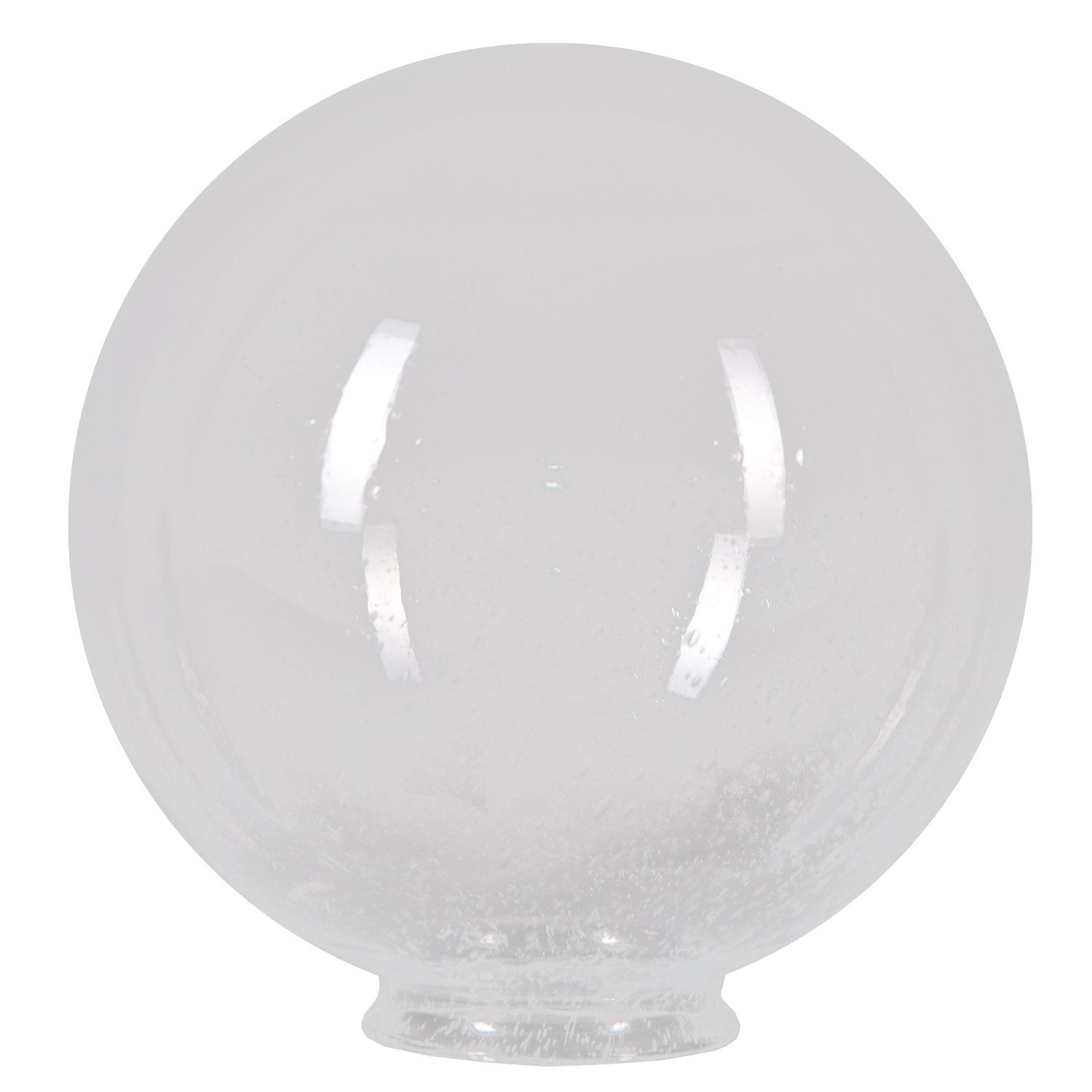 Home4Living Lampenschirm Kugelglas Blasenglas Lampenglas Ø 250mm Ersatzglas, Blasenglas, transparent, mit Kragenrand