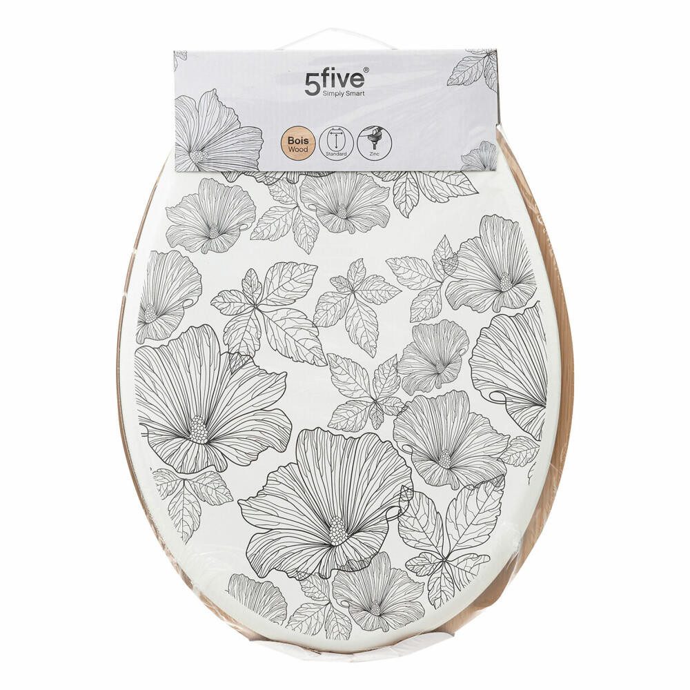 5five Simply Smart WC-Sitz Black Flora