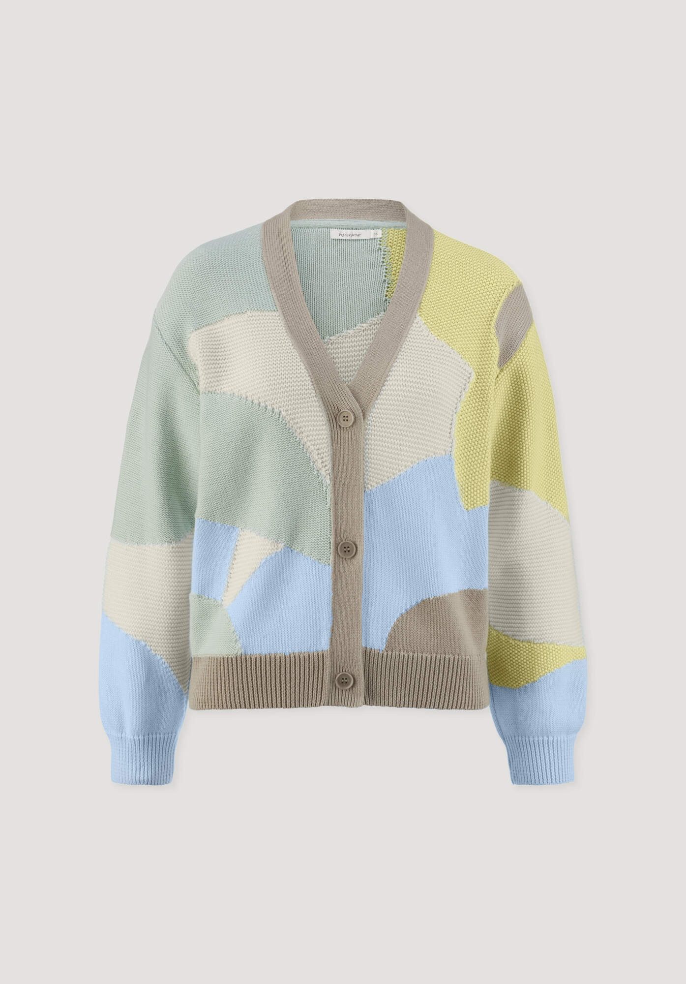Hessnatur Strickjacke aus reiner Bio-Baumwolle (1-tlg)