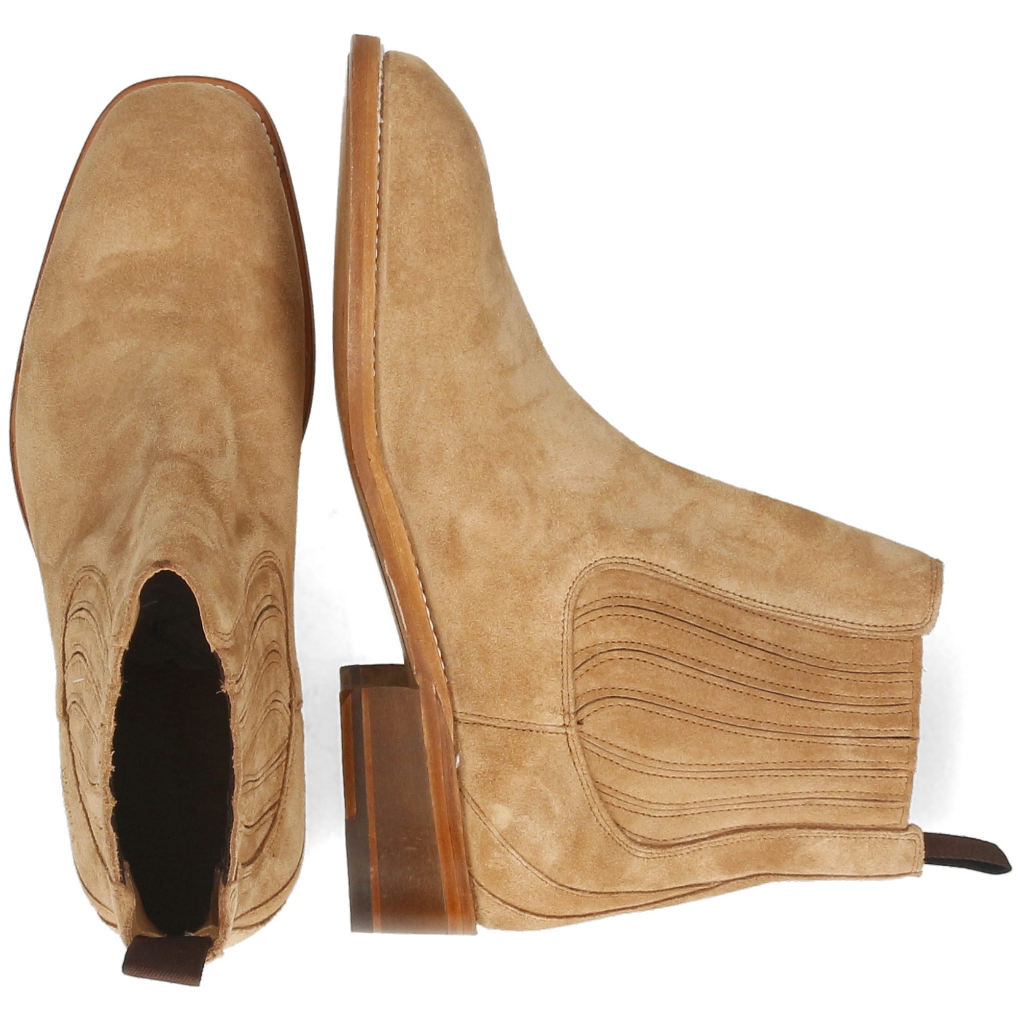 Melvin & Hamilton Wayne 1 Leder-Chelsea Boots für Herren Stiefelette Flache Absätze, Echtes Leder, Goodyear