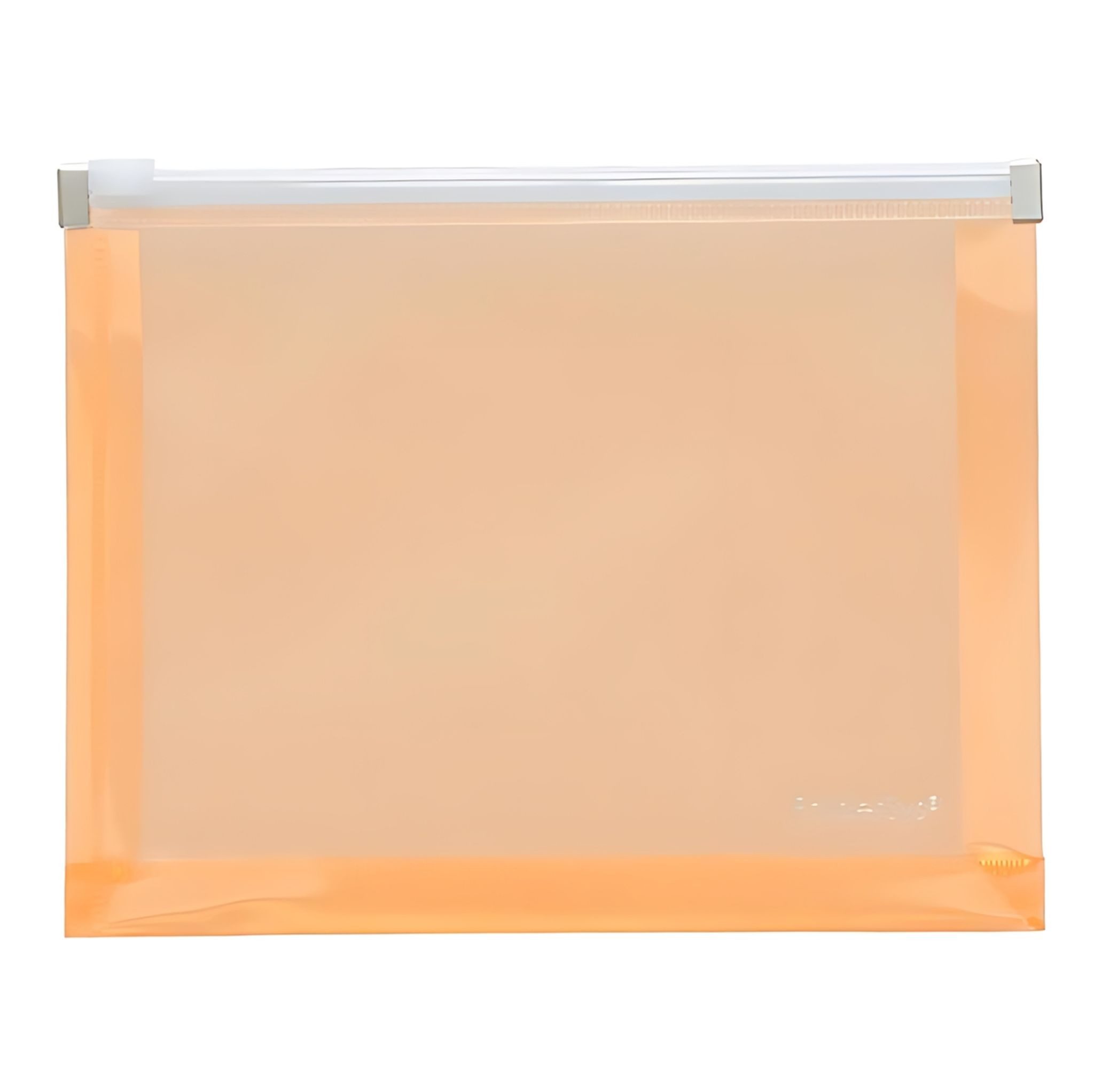 FOLDERSYS Dokumententasche FSY Gleitverschluss-Beutel, A6, Dehnfalte, PP orange transluzent, 1