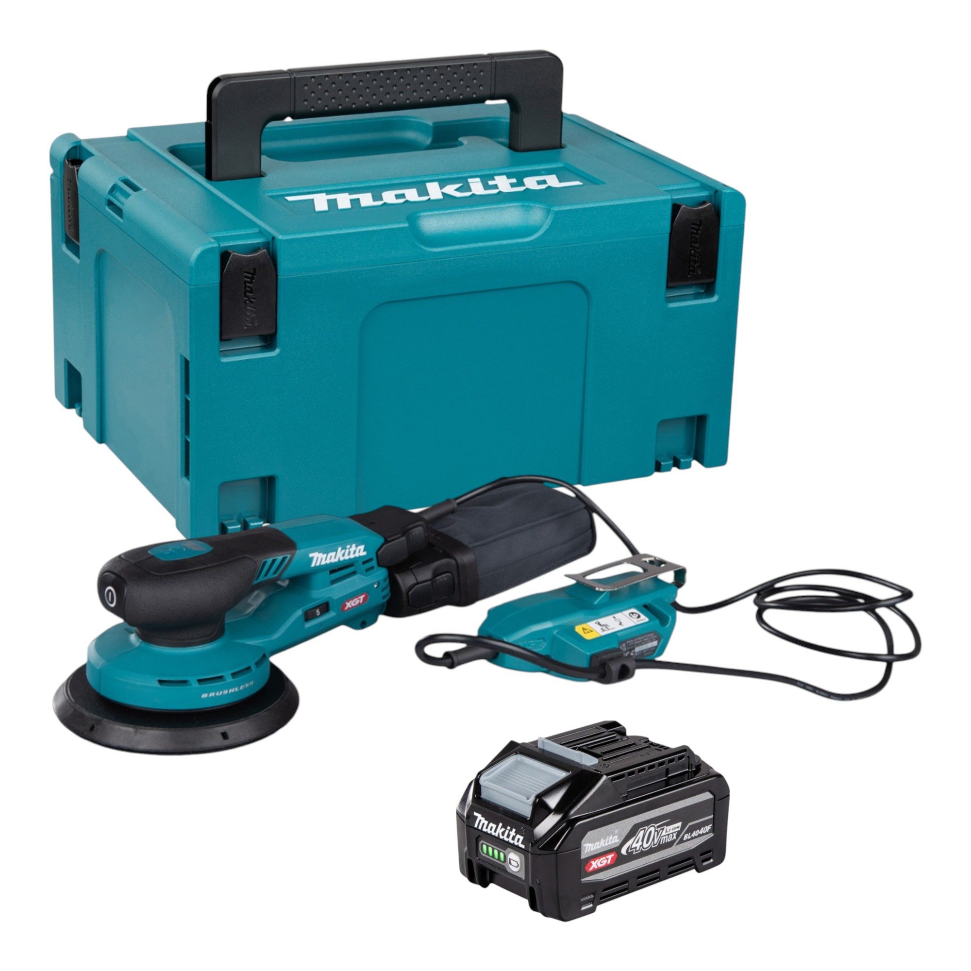 Makita Akku-Exzenterschleifer BO 002 CGU101 40V max. 150mm + 1x Akku 4,0Ah + Makpac - ohne Ladegerät