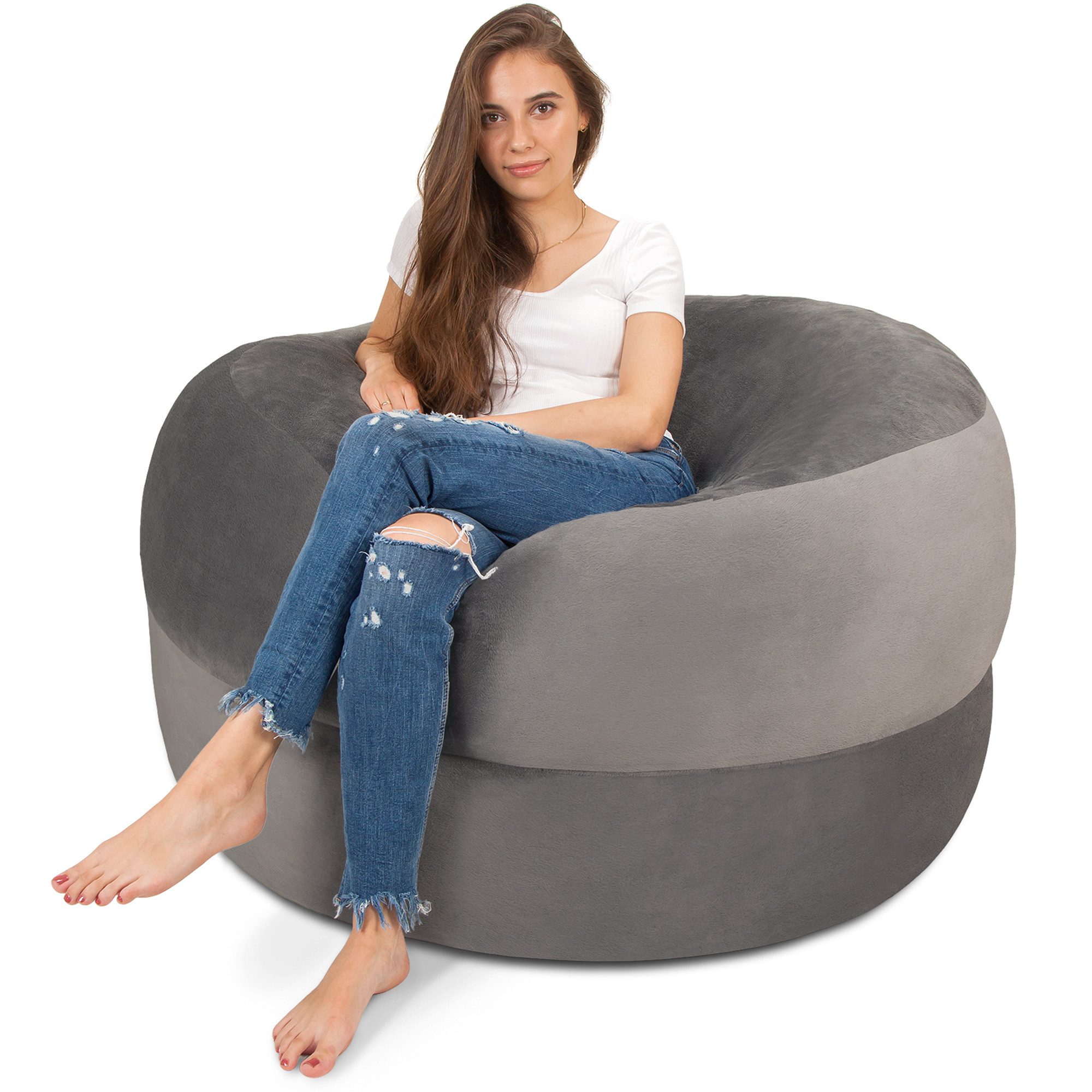 fluffsac Sitzsack XXL Sitzsack Velour Bezug günstig online kaufen