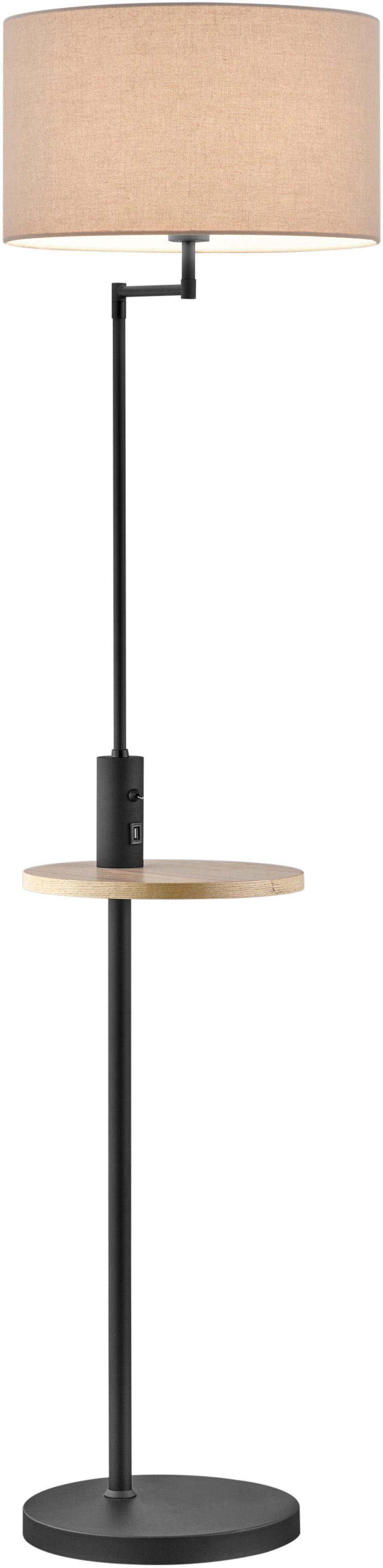 TRIO Leuchten Stehlampe Claas, USB-Anschluss mit Ladefunktion, ohne Leuchtm günstig online kaufen