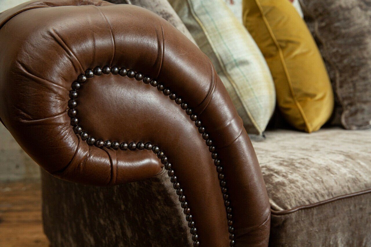 JVmoebel Chesterfield-Sofa, Chesterfield 2 Sitzer Couch 185 cm Sofa Design